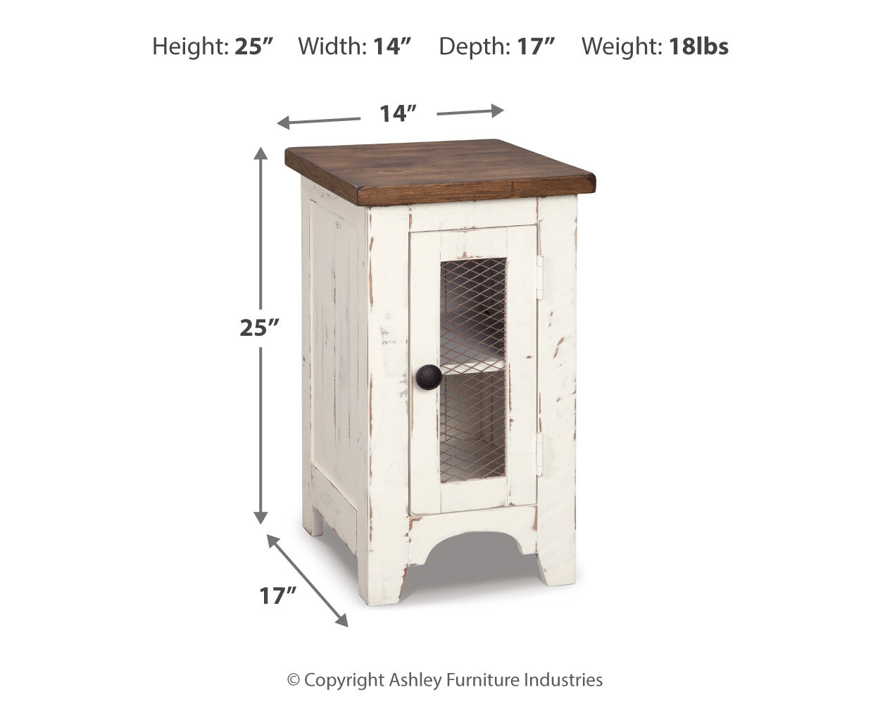 Wystfield Chairside End Table - Tampa Furniture Outlet