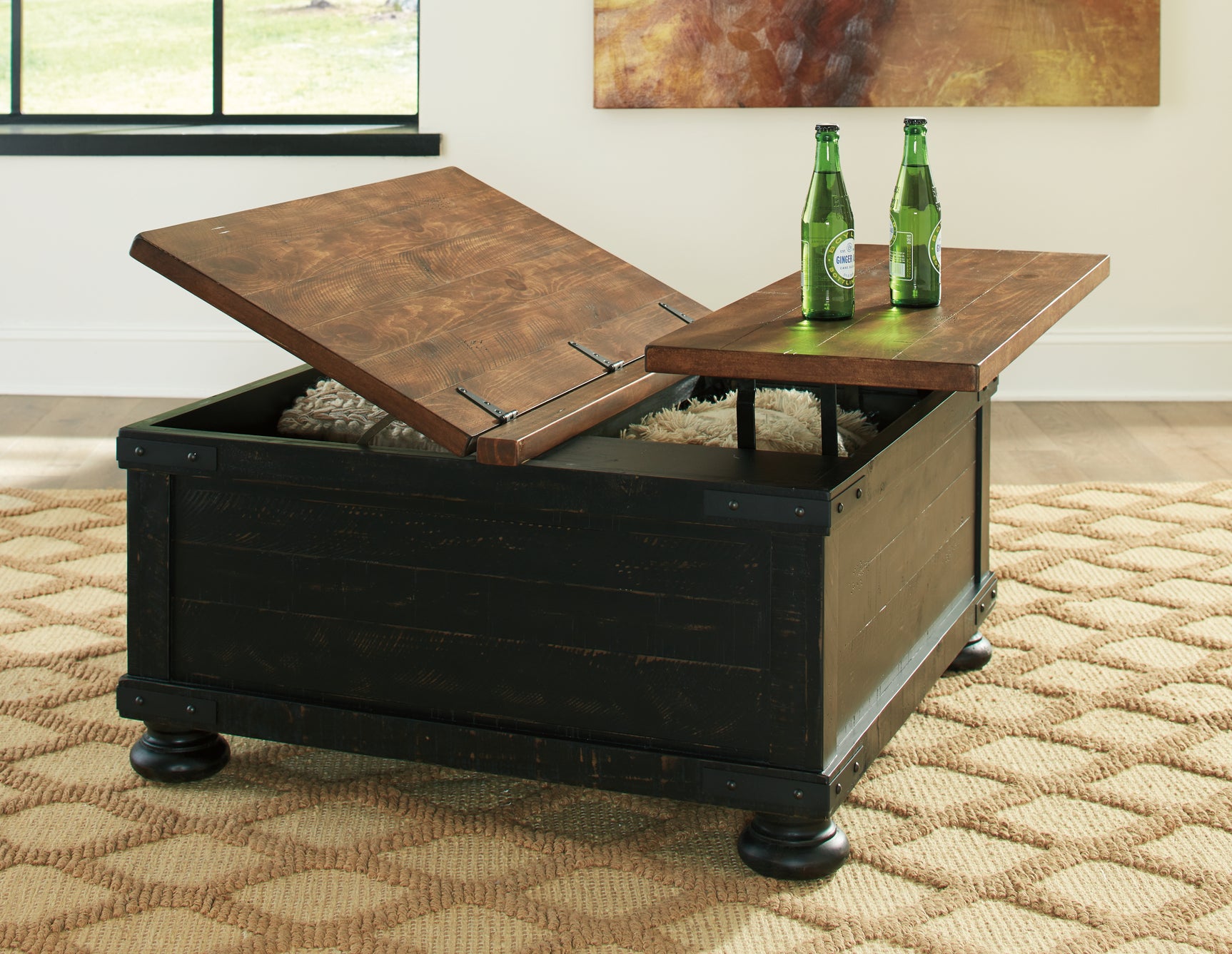 Valebeck Coffee Table with Lift Top - Tampa Furniture Outlet