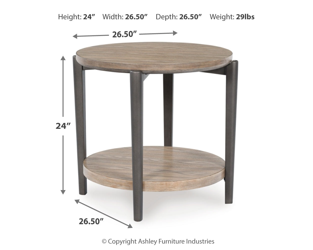 Dyonton End Table - Tampa Furniture Outlet