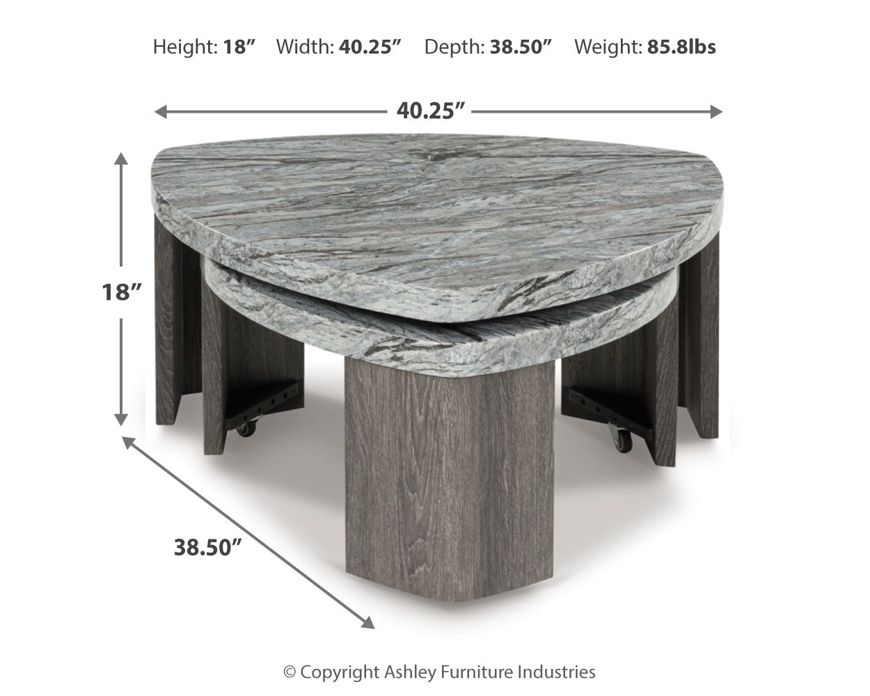Surmour Stacked Coffee Table - Tampa Furniture Outlet