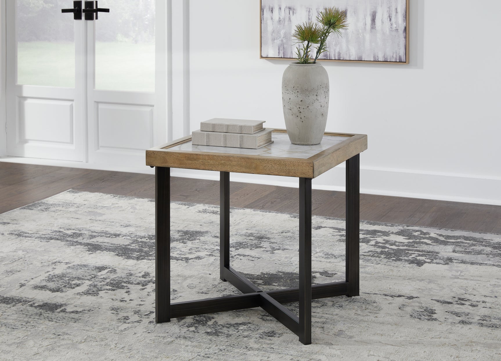 Tampa Furniture Outlet - Ashley Furniture - Montia End Table - Square End Table / Multi - T632-2