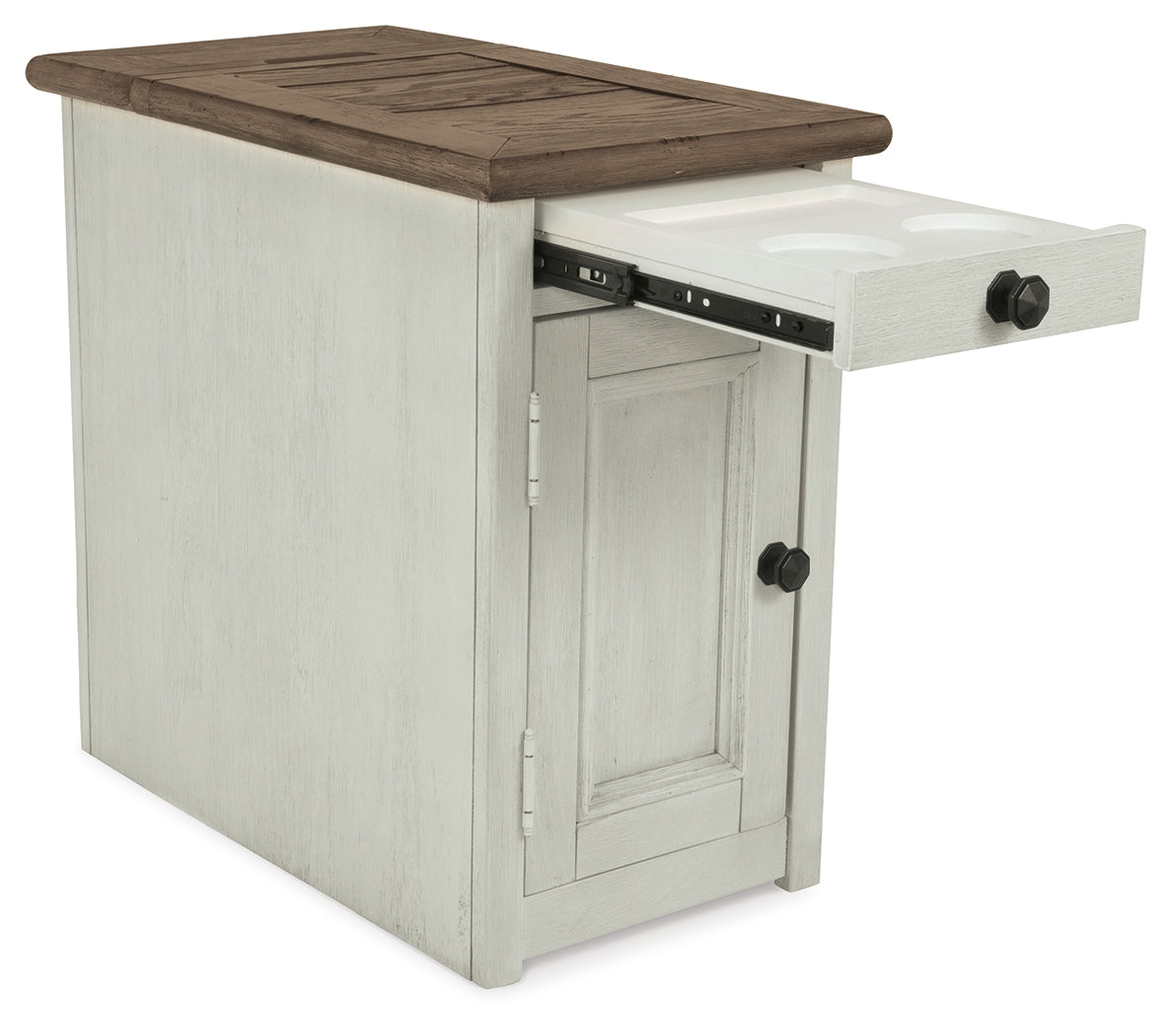 Bolanburg Chairside End Table with USB Ports & Outlets - Tampa Furniture Outlet