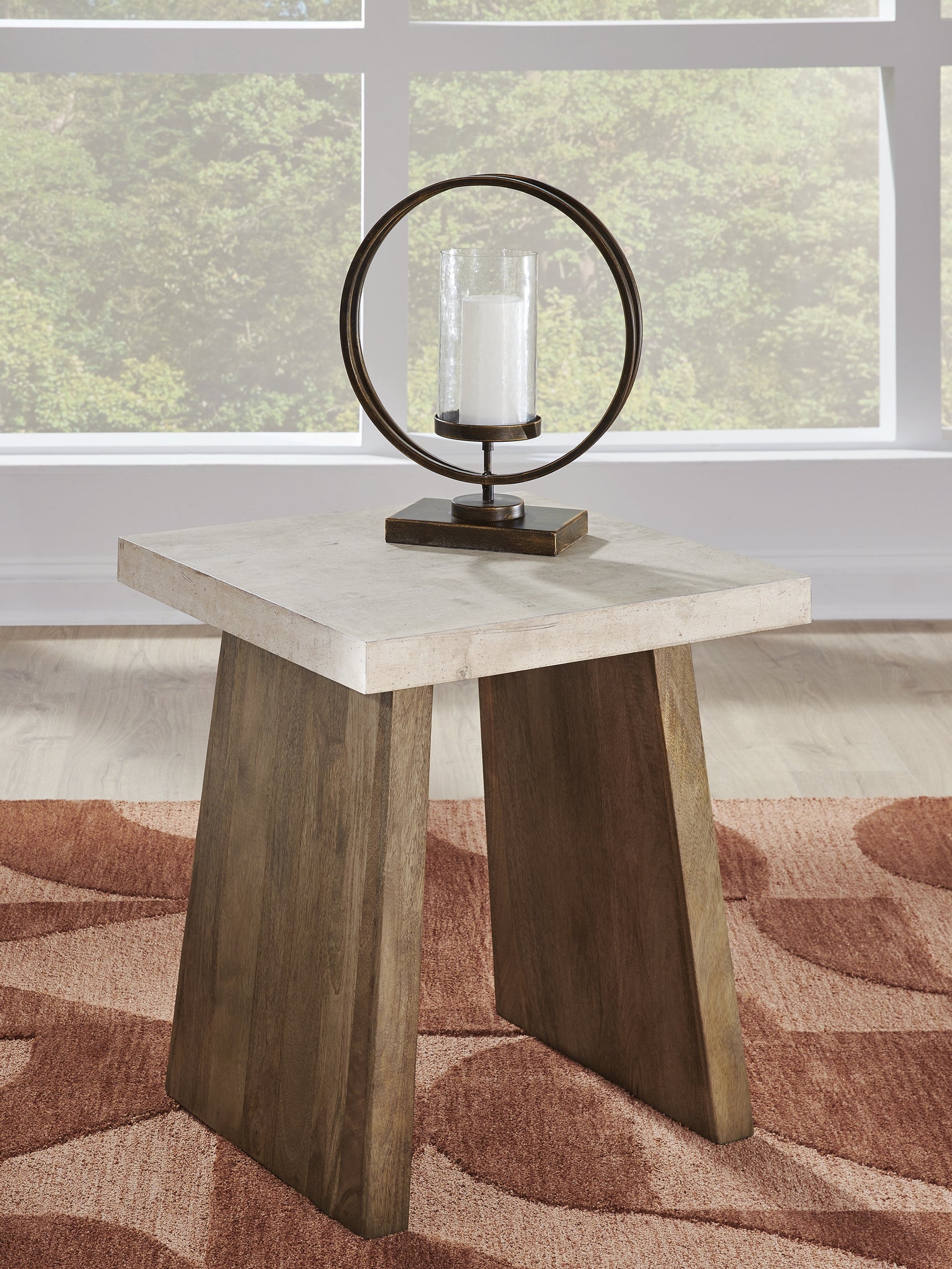 Tampa Furniture Outlet - Ashley Furniture - Brendalhouse End Table - Square End Table / Light Brown - T642-2
