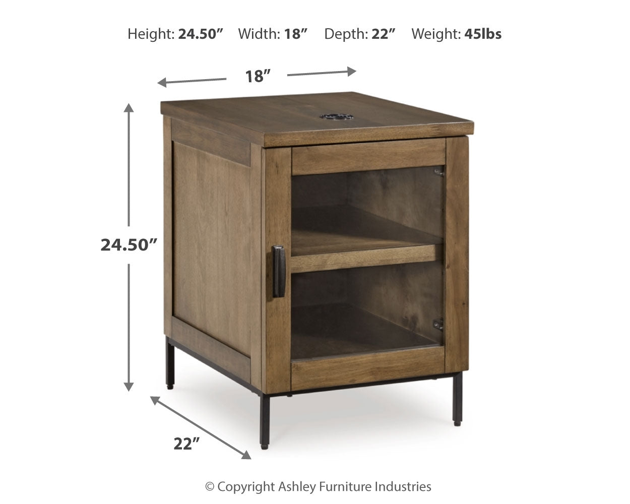 Torlanta Chairside End Table - Tampa Furniture Outlet