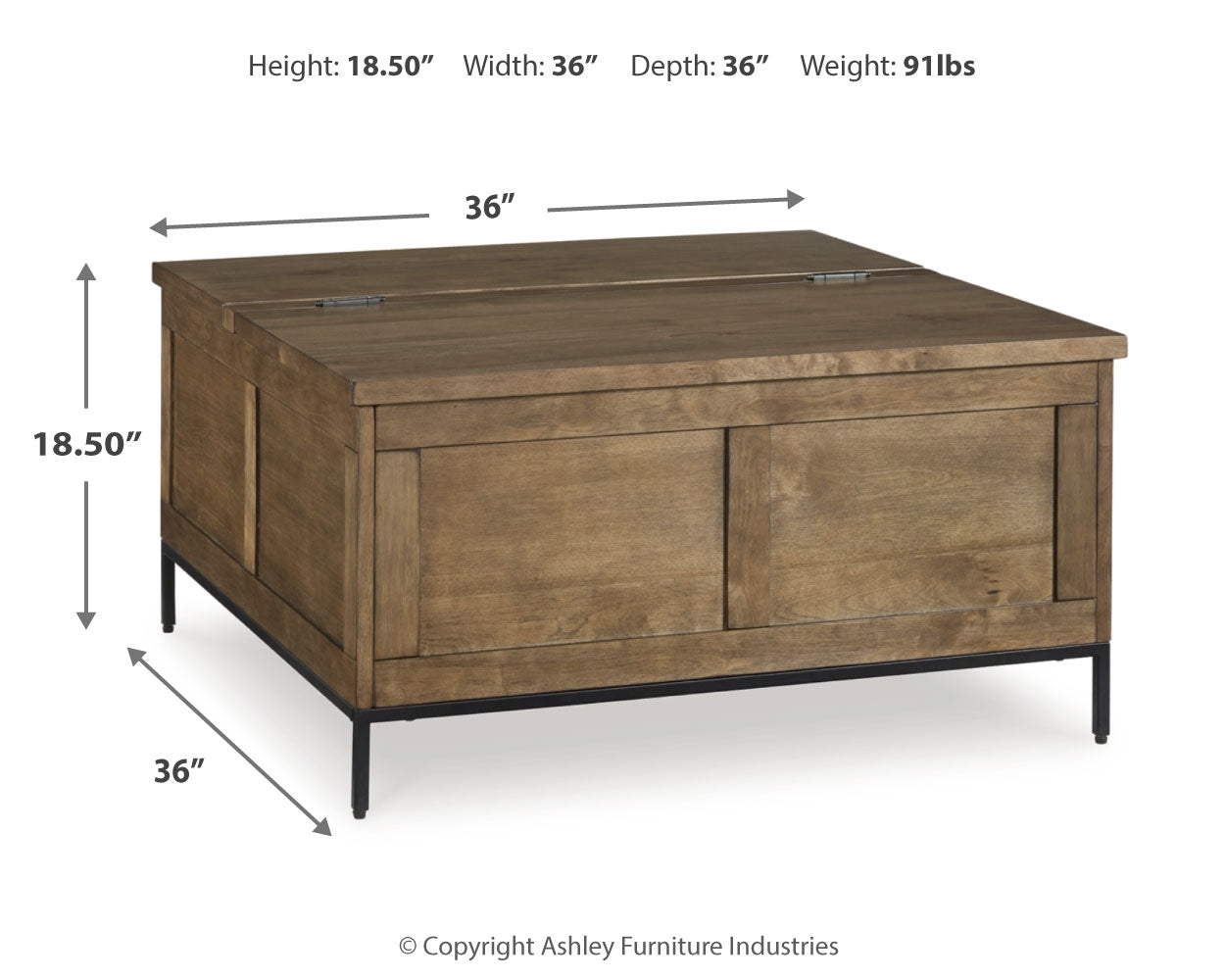 Torlanta Lift-Top Coffee Table - Tampa Furniture Outlet