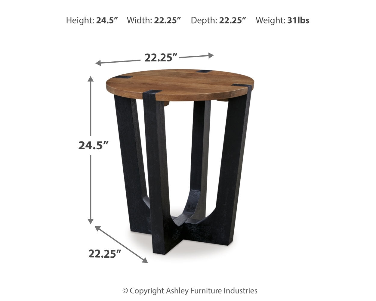 Hanneforth End Table - Tampa Furniture Outlet