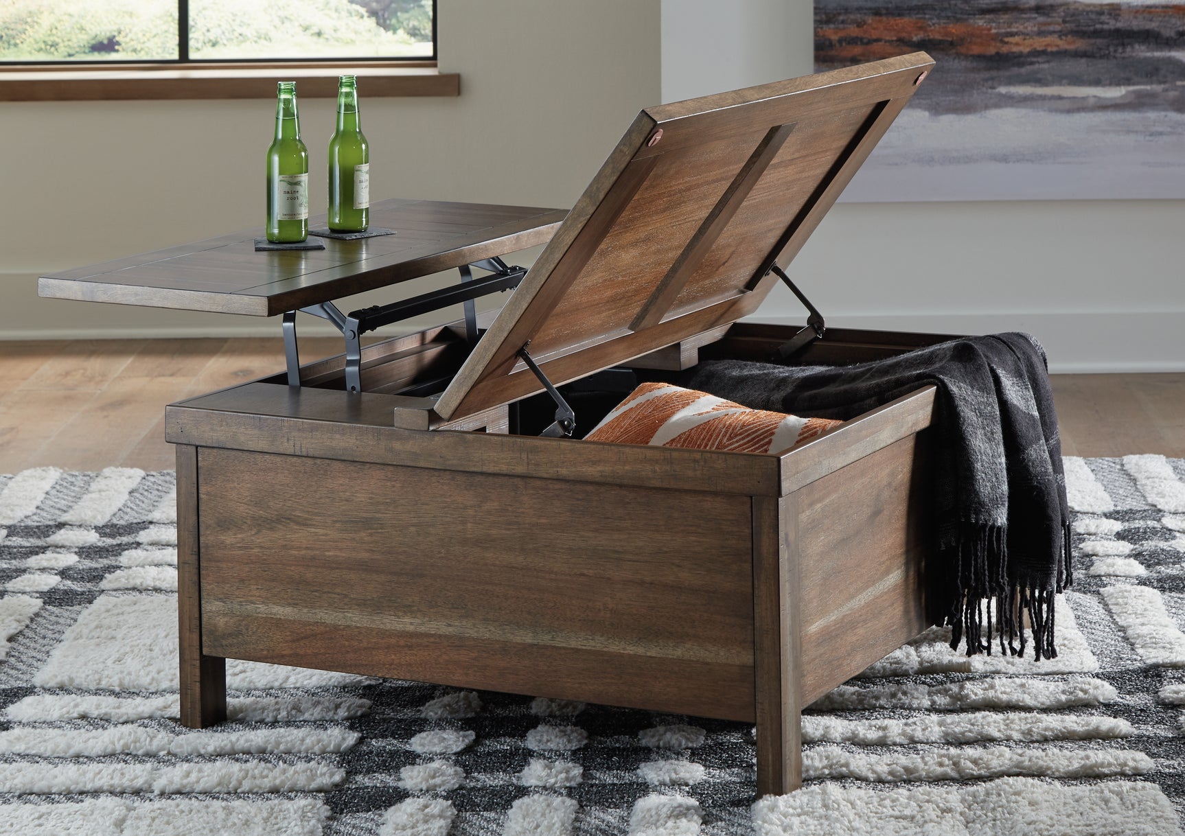 Moriville Lift-Top Coffee Table - Tampa Furniture Outlet
