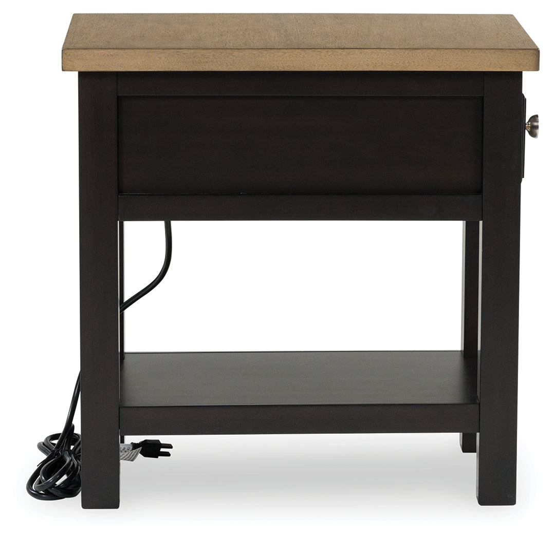 Drazmine Chairside End Table - Tampa Furniture Outlet