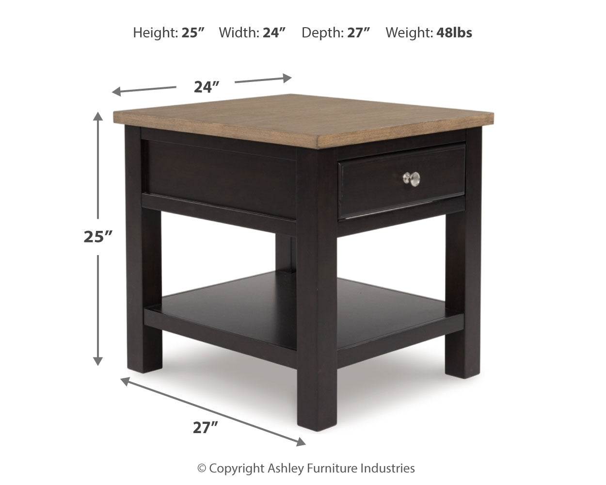 Drazmine End Table - Tampa Furniture Outlet
