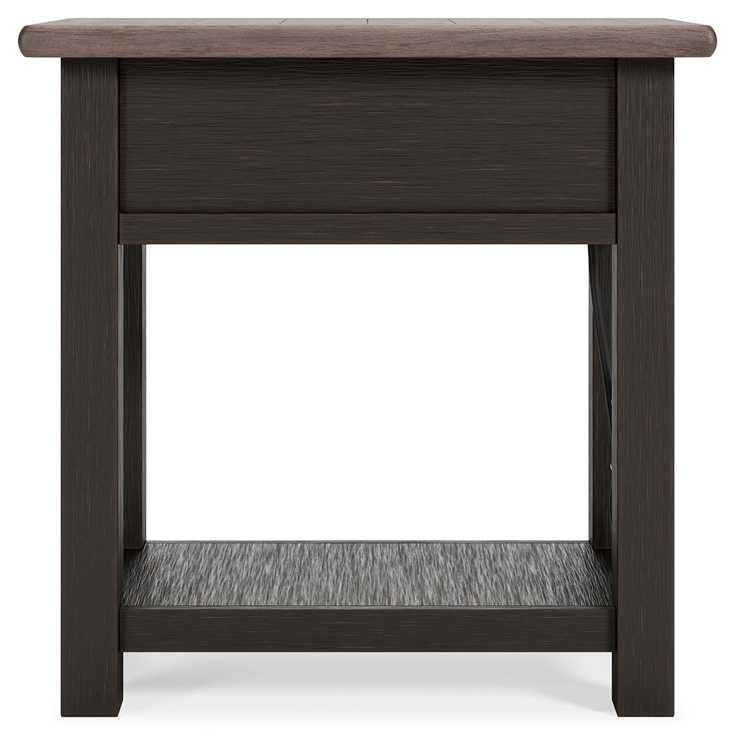 Tyler Creek Chairside End Table - Tampa Furniture Outlet
