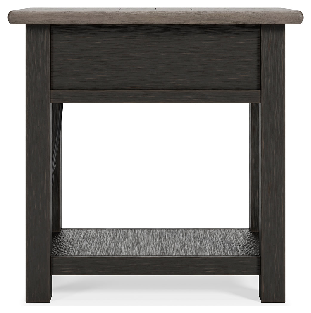 Tyler Creek Chairside End Table - Tampa Furniture Outlet