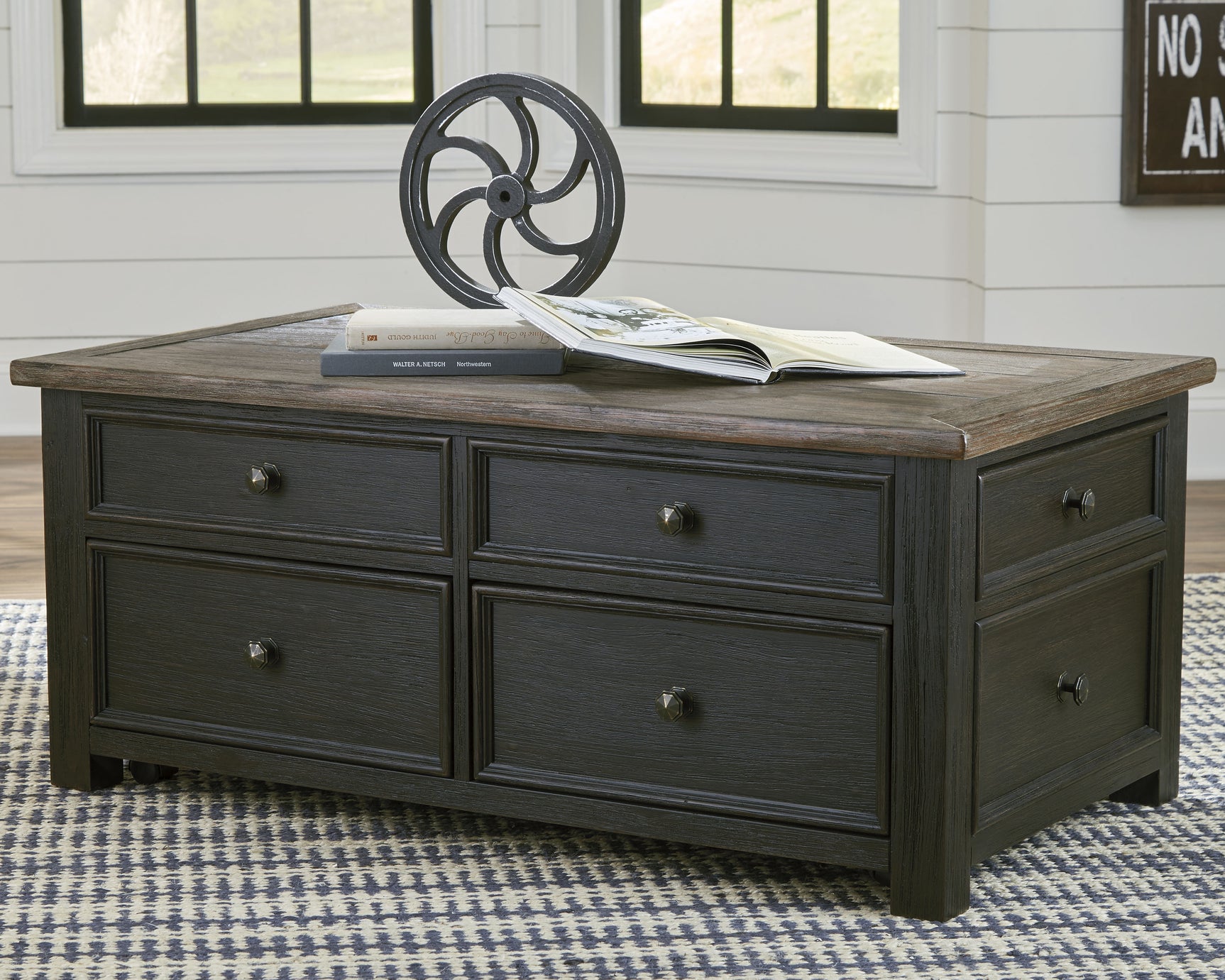 Tyler Creek Coffee Table with Lift Top - Tampa Furniture Outlet