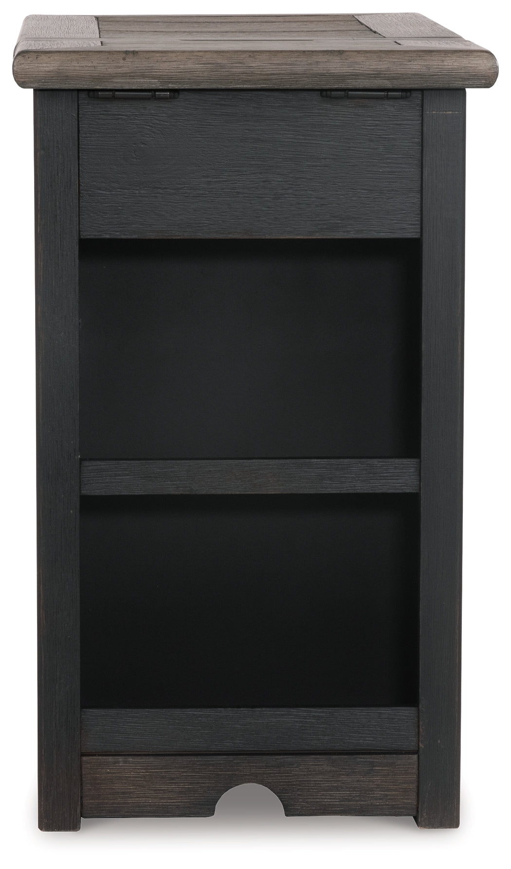 Tyler Creek Chairside End Table with USB Ports & Outlets - Tampa Furniture Outlet