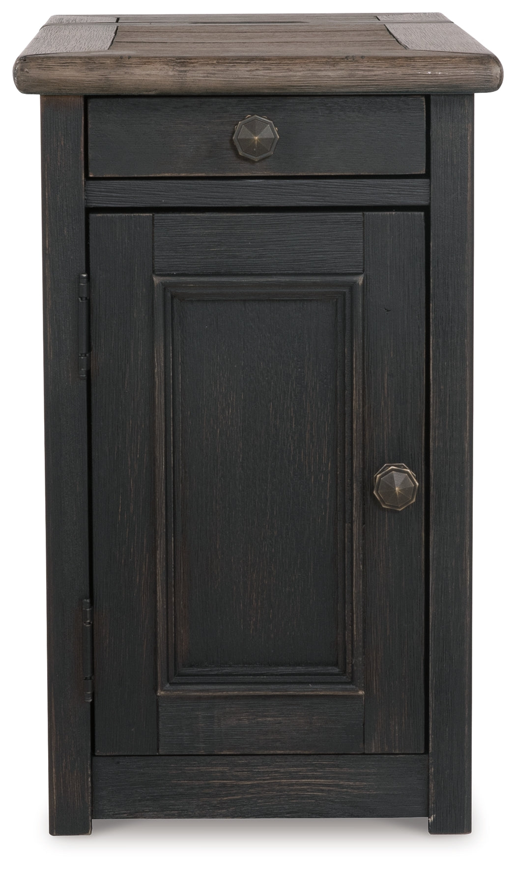 Tyler Creek Chairside End Table with USB Ports & Outlets - Tampa Furniture Outlet