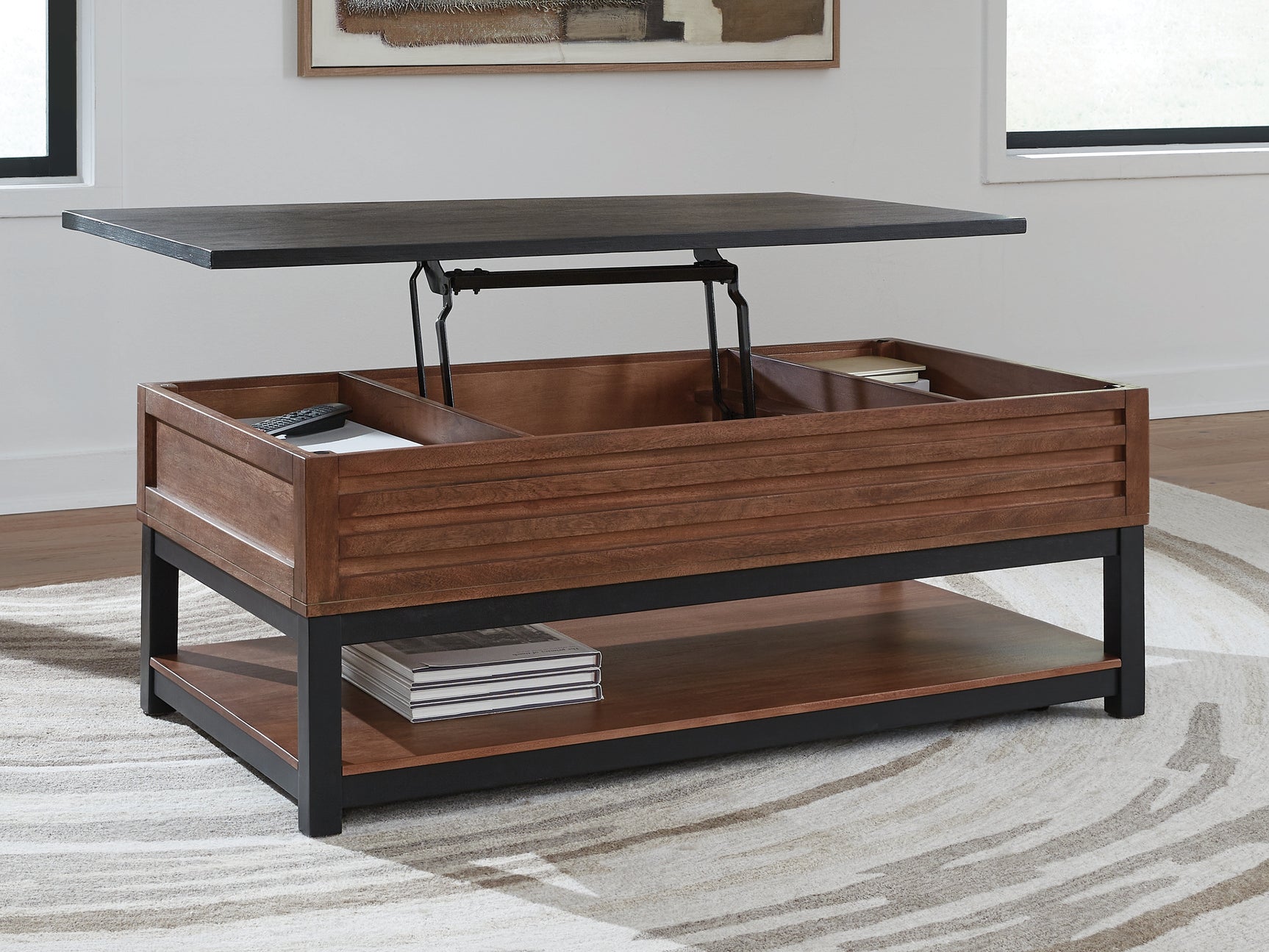 Kallari Lift-Top Coffee Table - Tampa Furniture Outlet