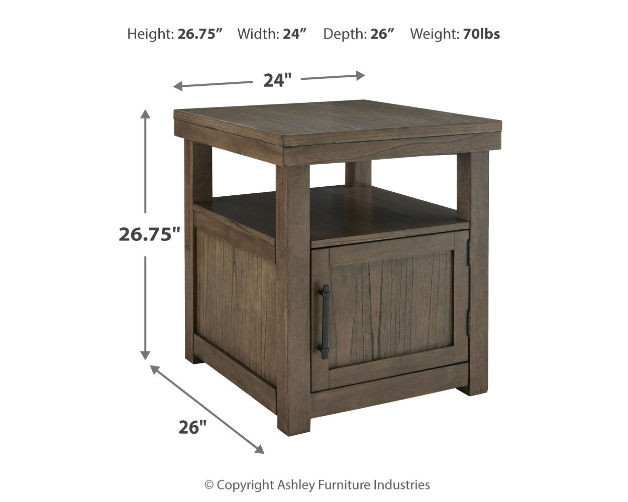 Boardernest End Table - Tampa Furniture Outlet