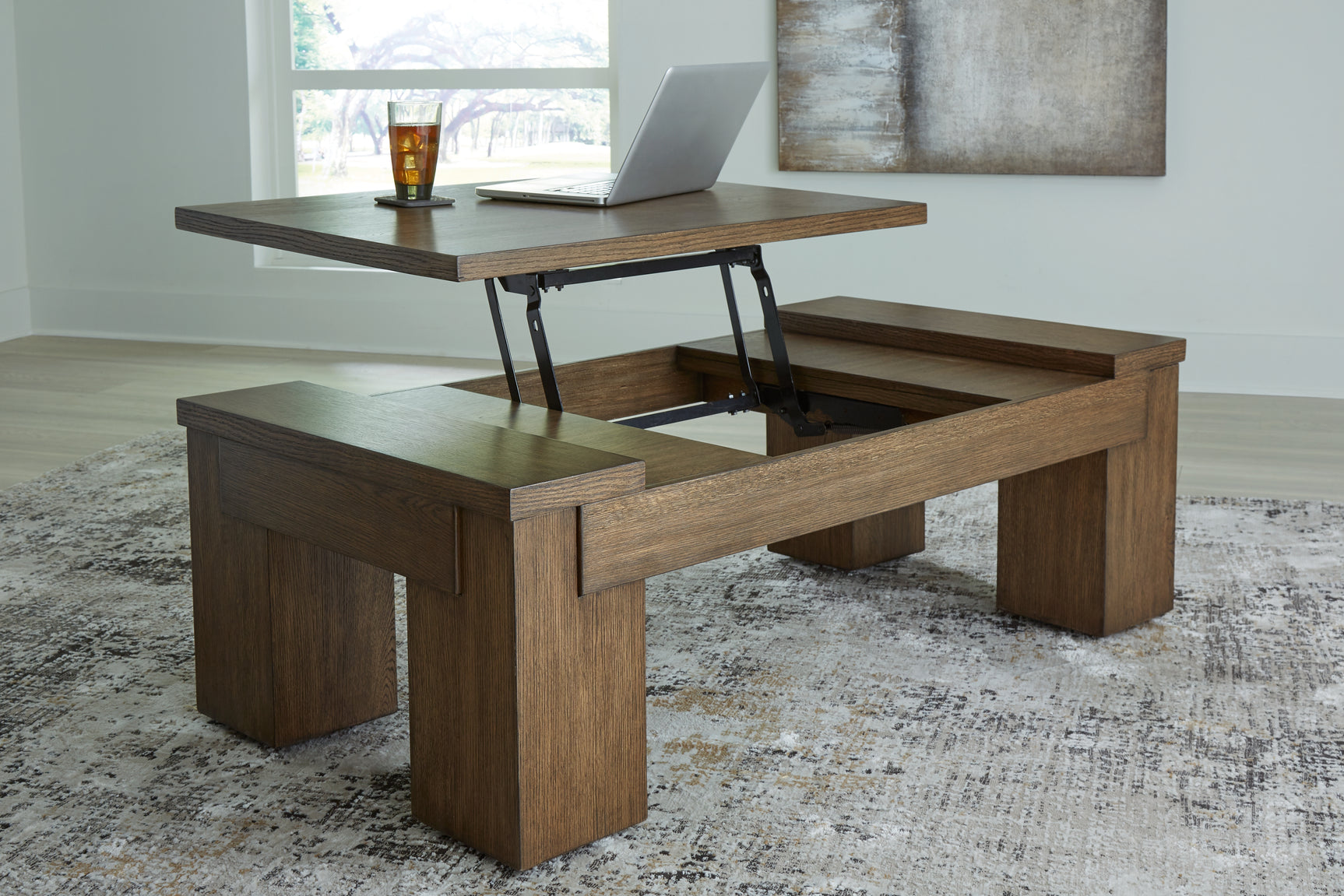 Rosswain Lift-Top Coffee Table - Tampa Furniture Outlet