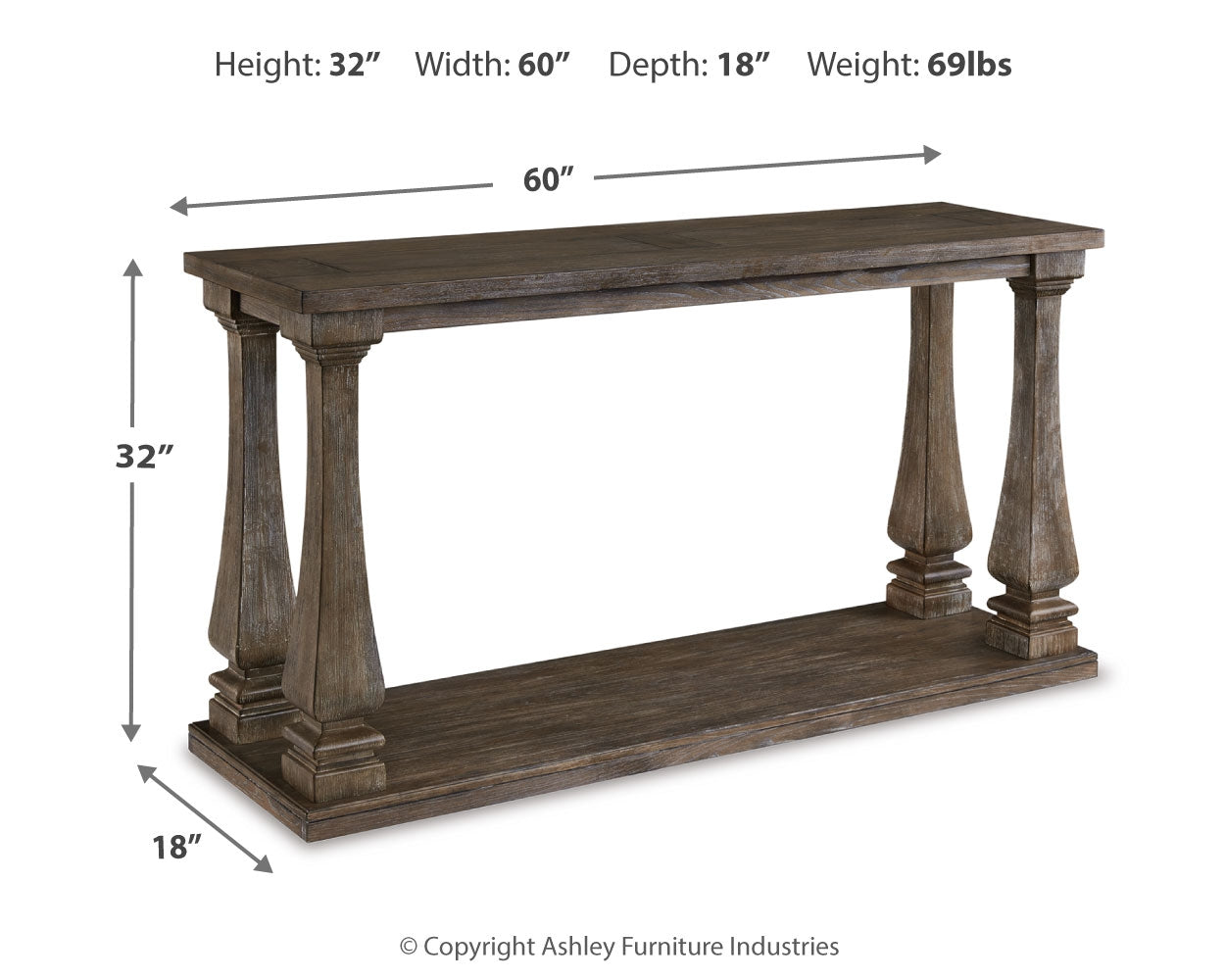Johnelle Sofa Table - Tampa Furniture Outlet