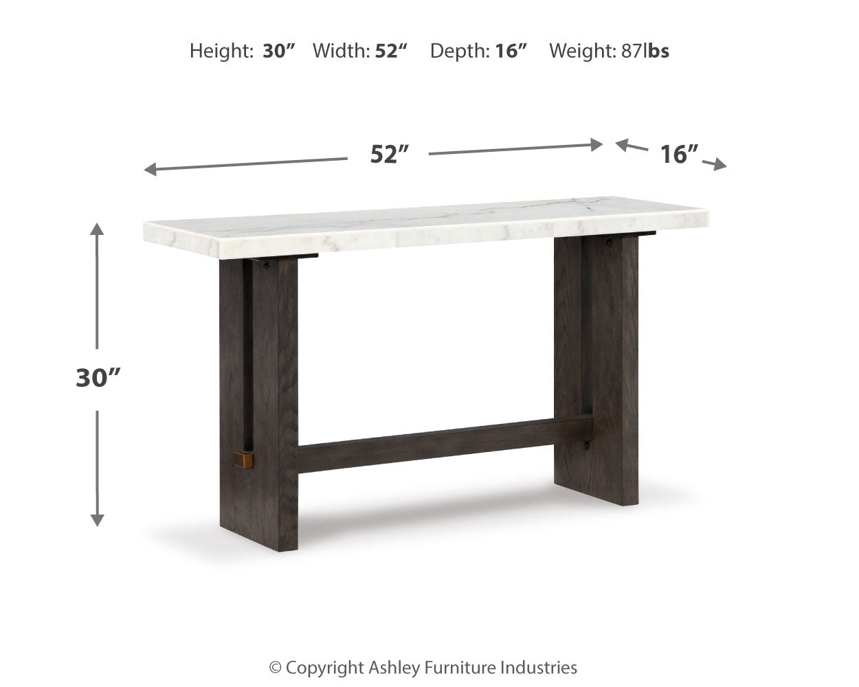 Burkhaus Sofa Table - Tampa Furniture Outlet
