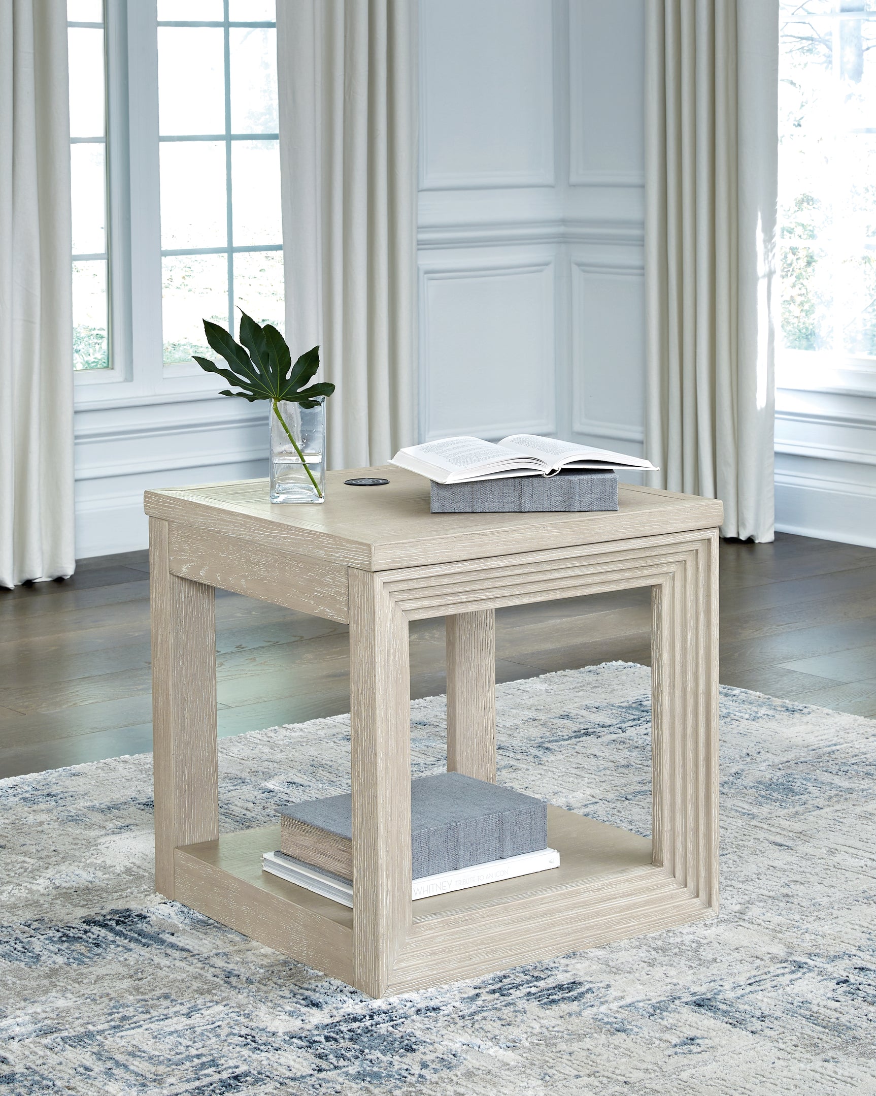 Tampa Furniture Outlet - Ashley Furniture - Marxhart End Table - Square End Table / Bisque - T791-2
