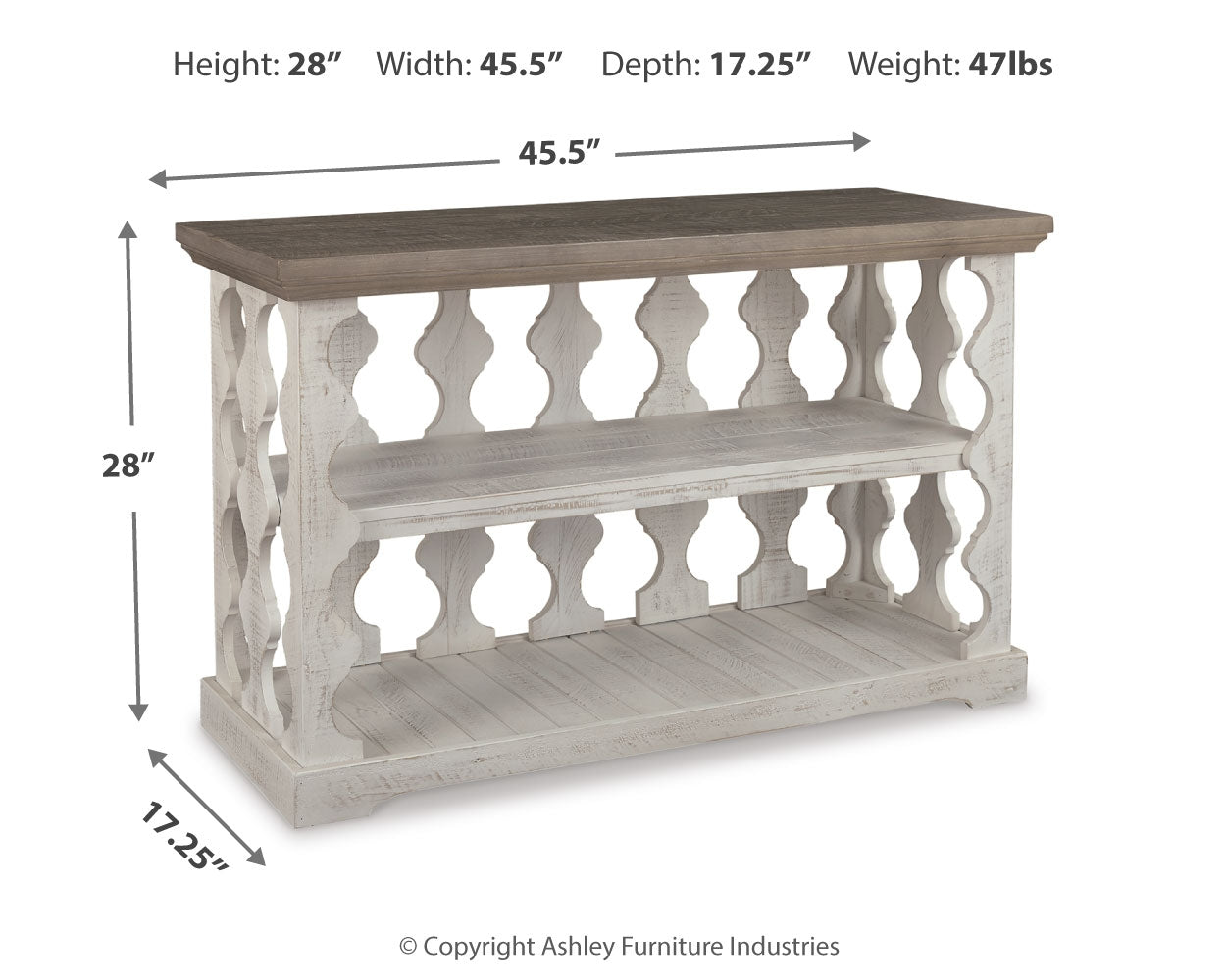 Havalance Sofa/Console Table - Tampa Furniture Outlet
