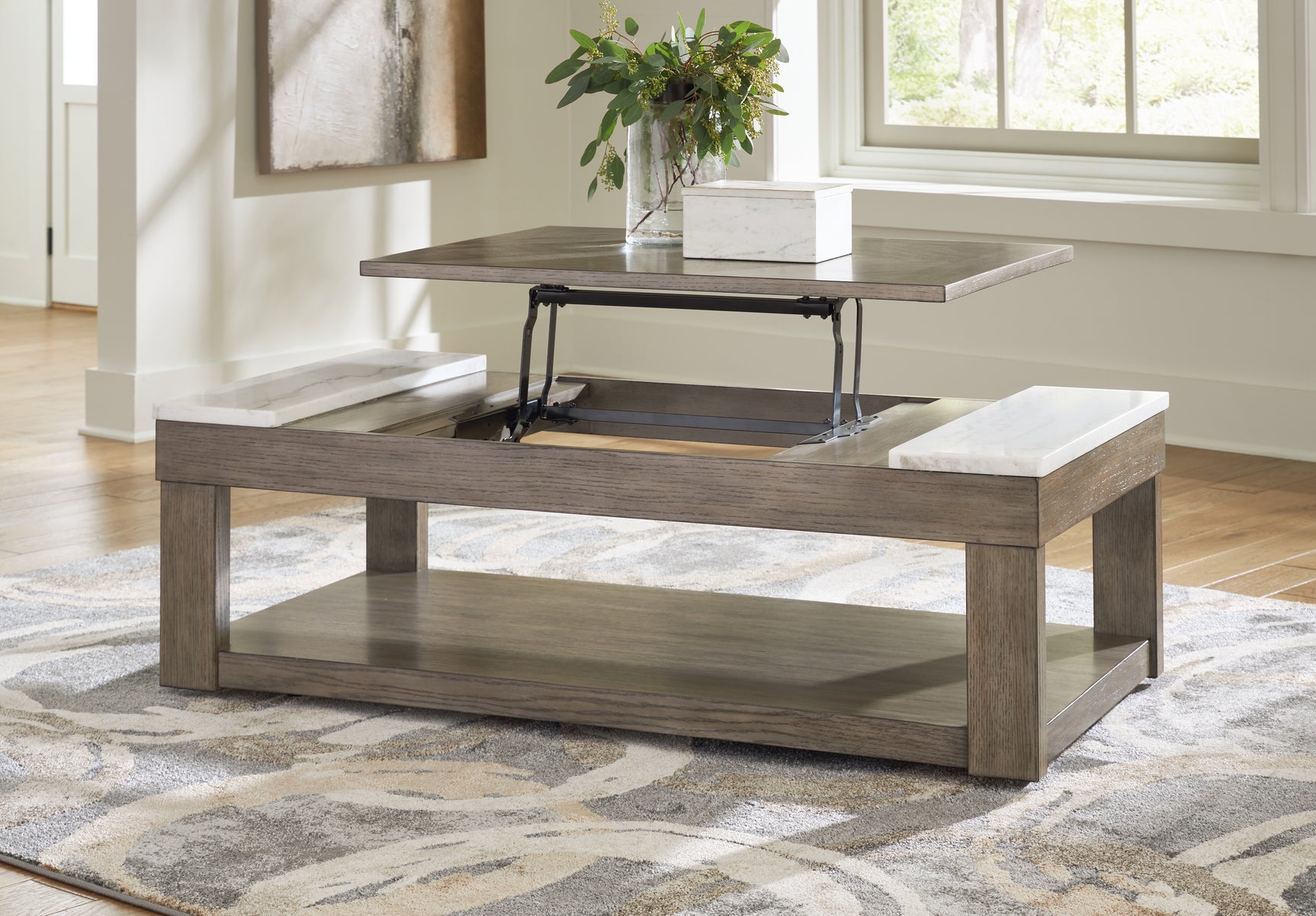 Loyaska Lift-Top Coffee Table - Tampa Furniture Outlet