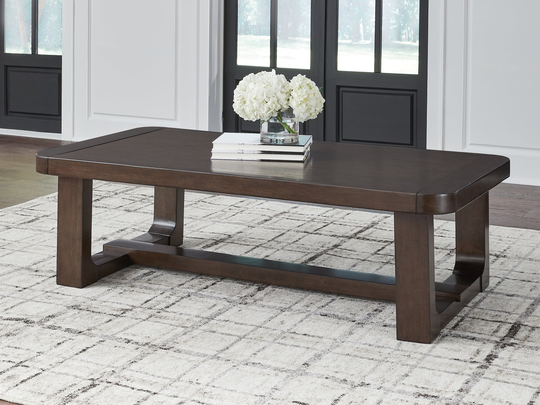 Tampa Furniture Outlet - Ashley Furniture - Breckington Coffee Table - Rectangular Cocktail Table / Dark Brown - T856-1