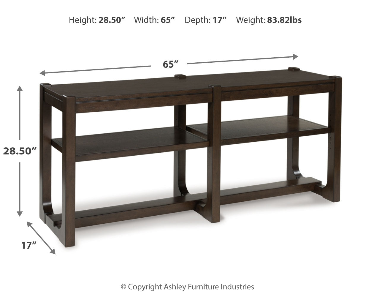 Breckington Sofa Table - Tampa Furniture Outlet