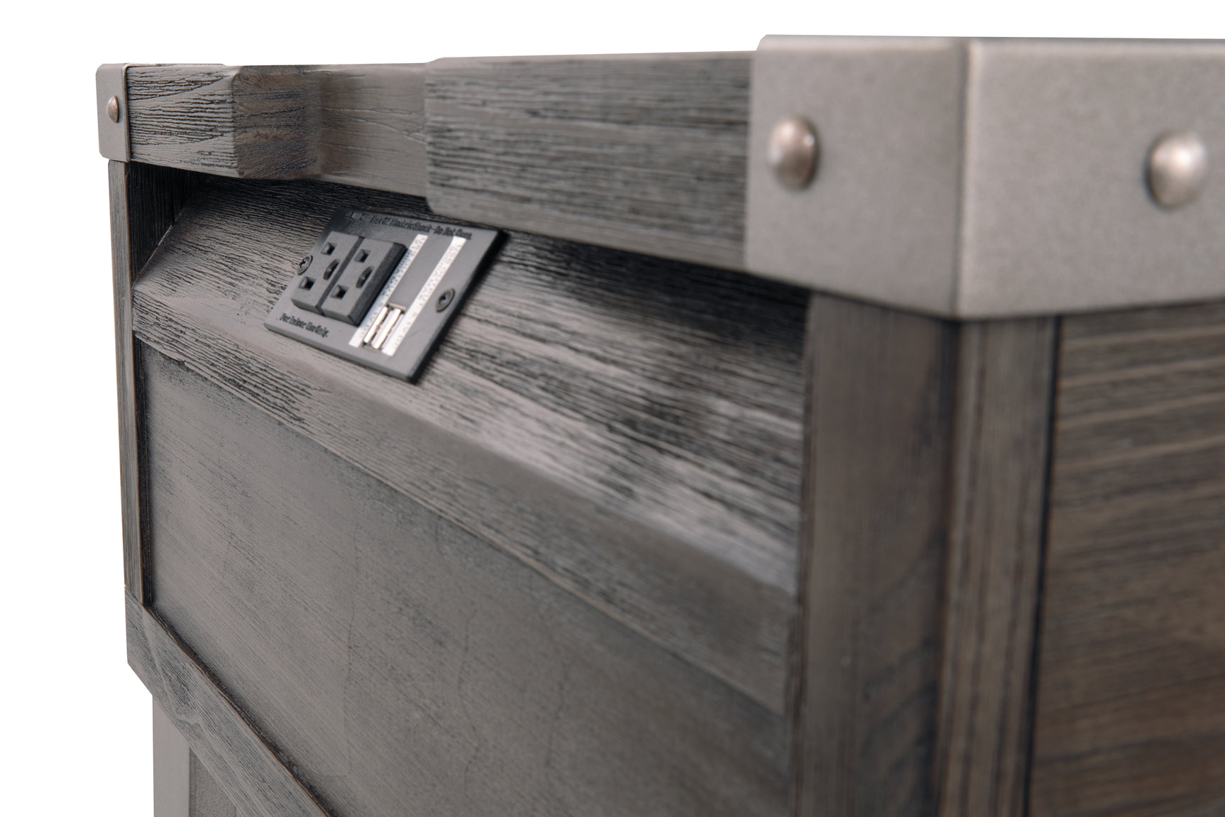 Todoe End Table with USB Ports & Outlets - Tampa Furniture Outlet