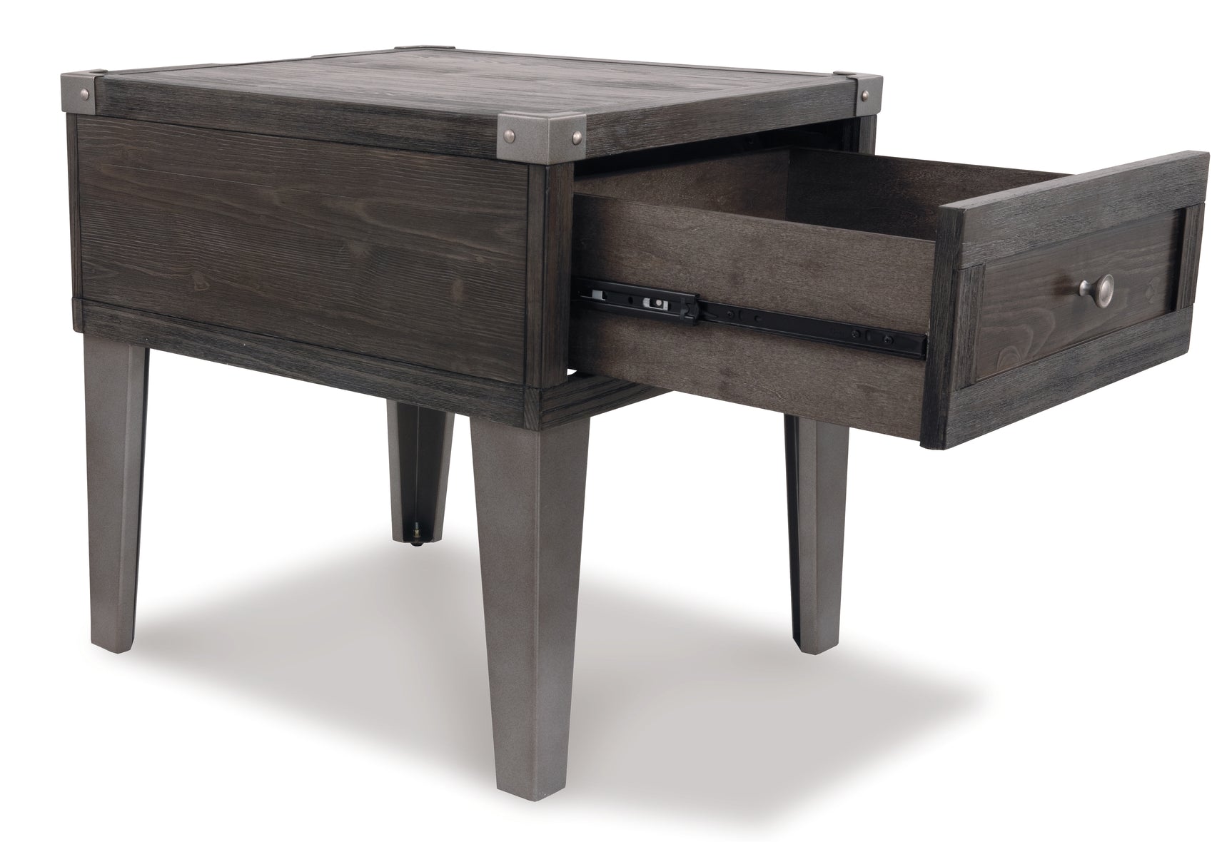 Todoe End Table with USB Ports & Outlets - Tampa Furniture Outlet