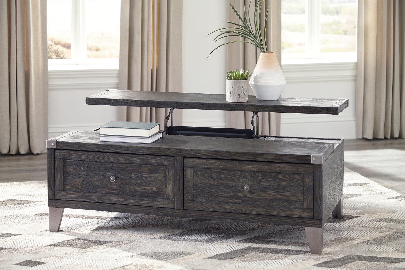 Todoe Coffee Table with Lift Top - Tampa Furniture Outlet