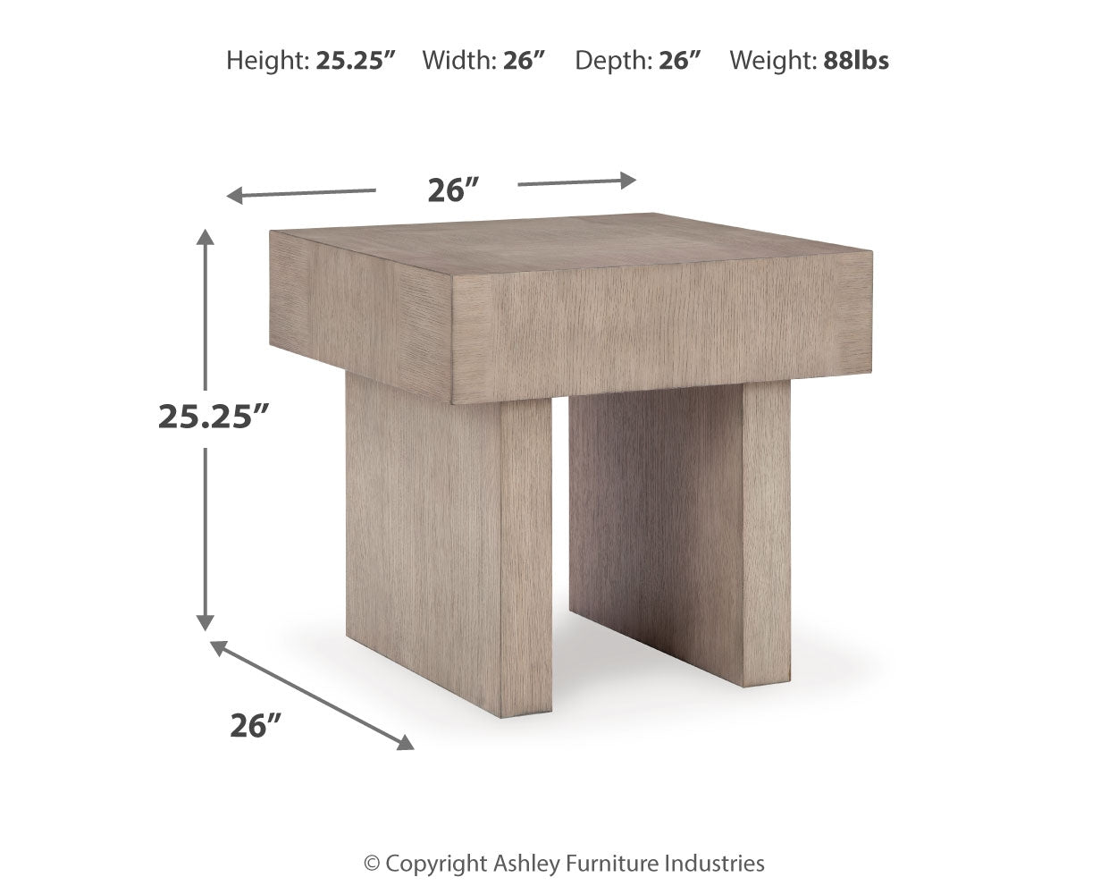 Jorlaina End Table - Tampa Furniture Outlet