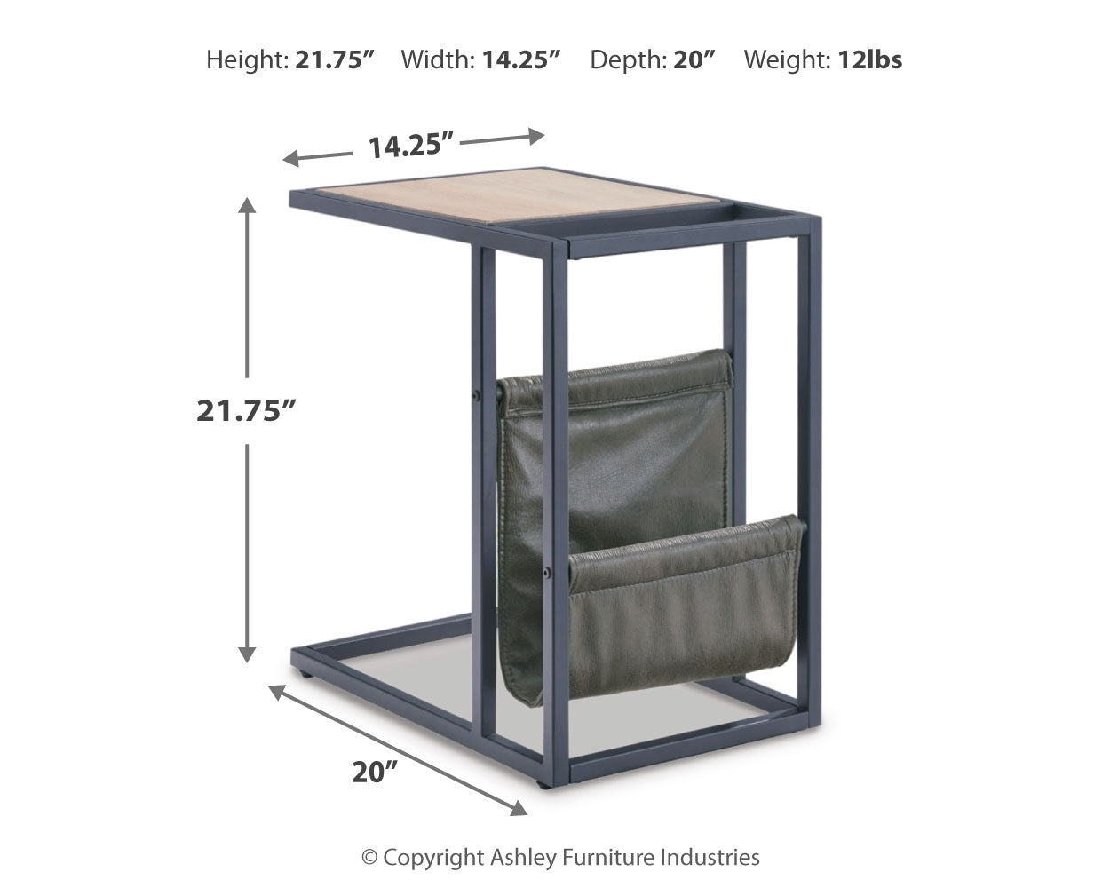 Freslowe Chairside End Table - Tampa Furniture Outlet