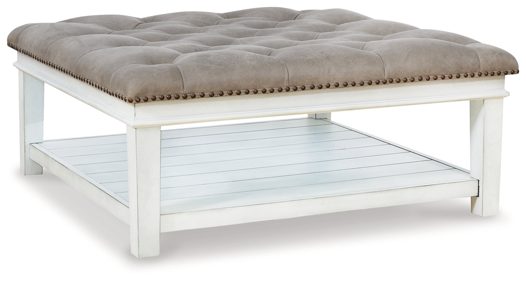 Kanwyn Upholstered Ottoman Coffee Table - Tampa Furniture Outlet