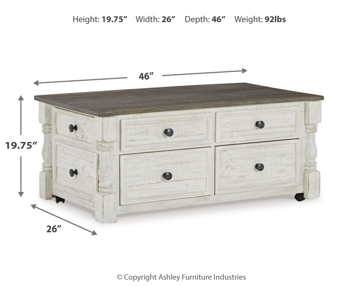 Havalance Lift-Top Coffee Table - Tampa Furniture Outlet