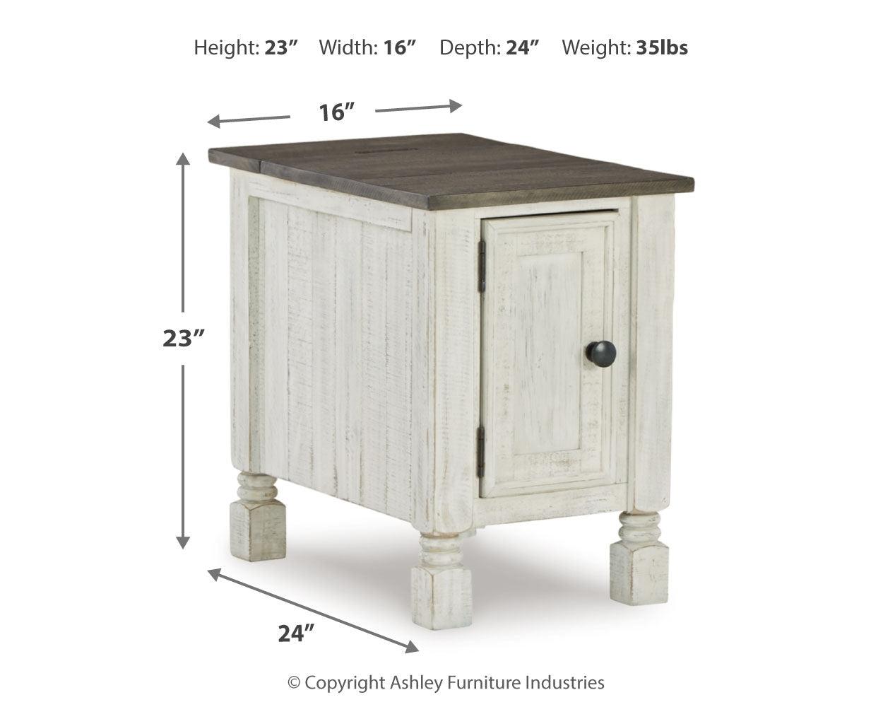 Havalance Chairside End Table - Tampa Furniture Outlet