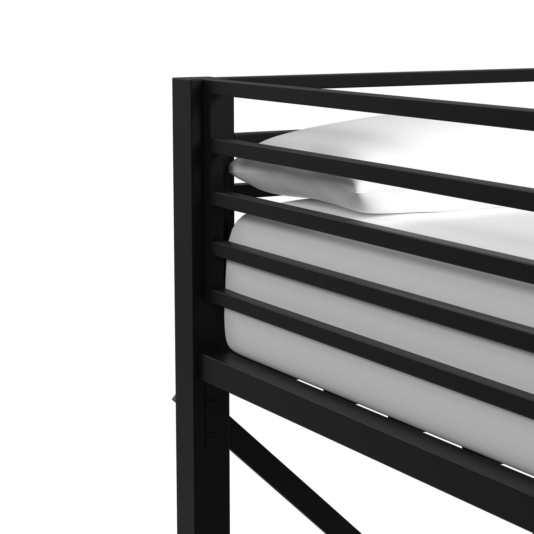 Talia Full Loft Bunk and Ladder in Black