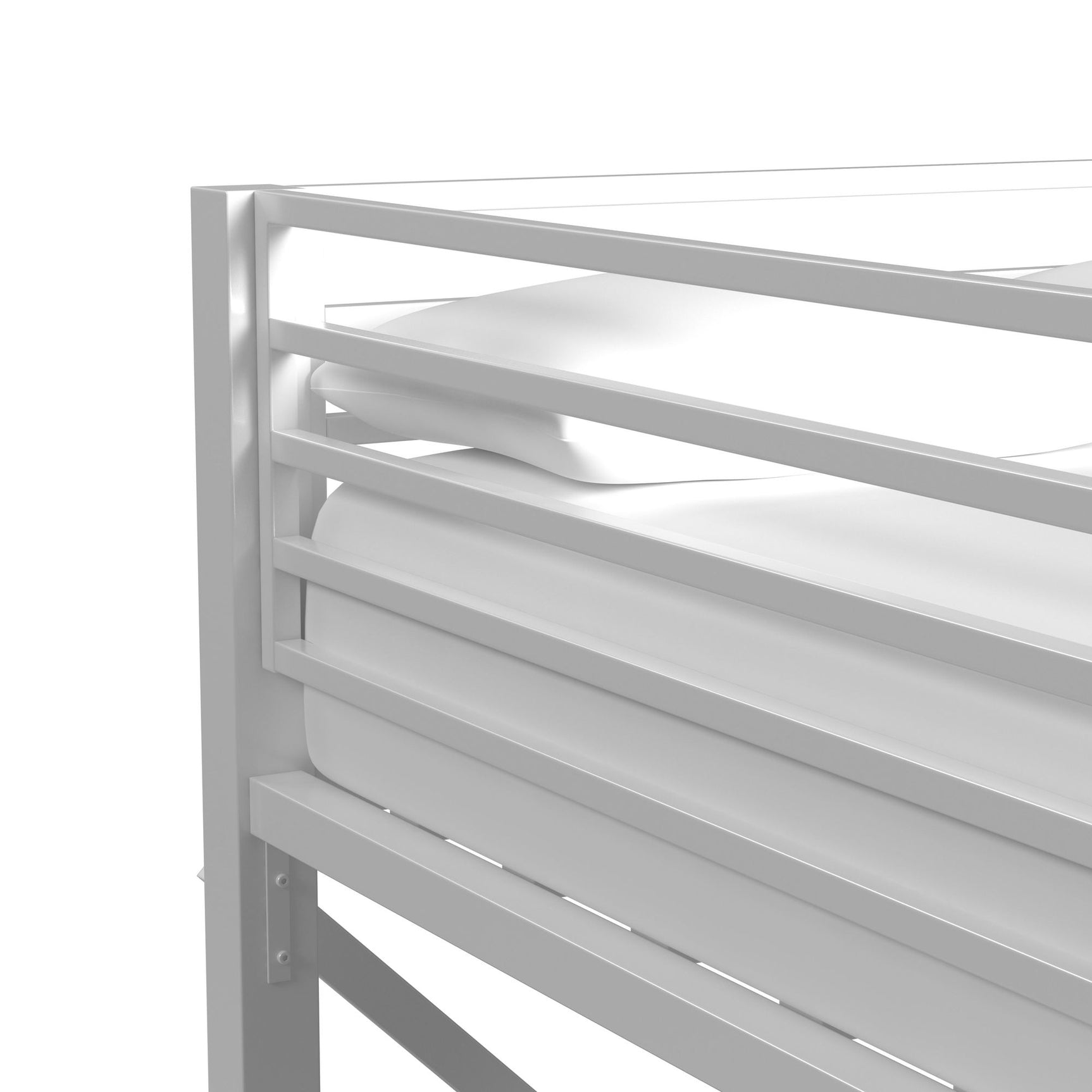 Talia Full Loft Bunk and Ladder in White
