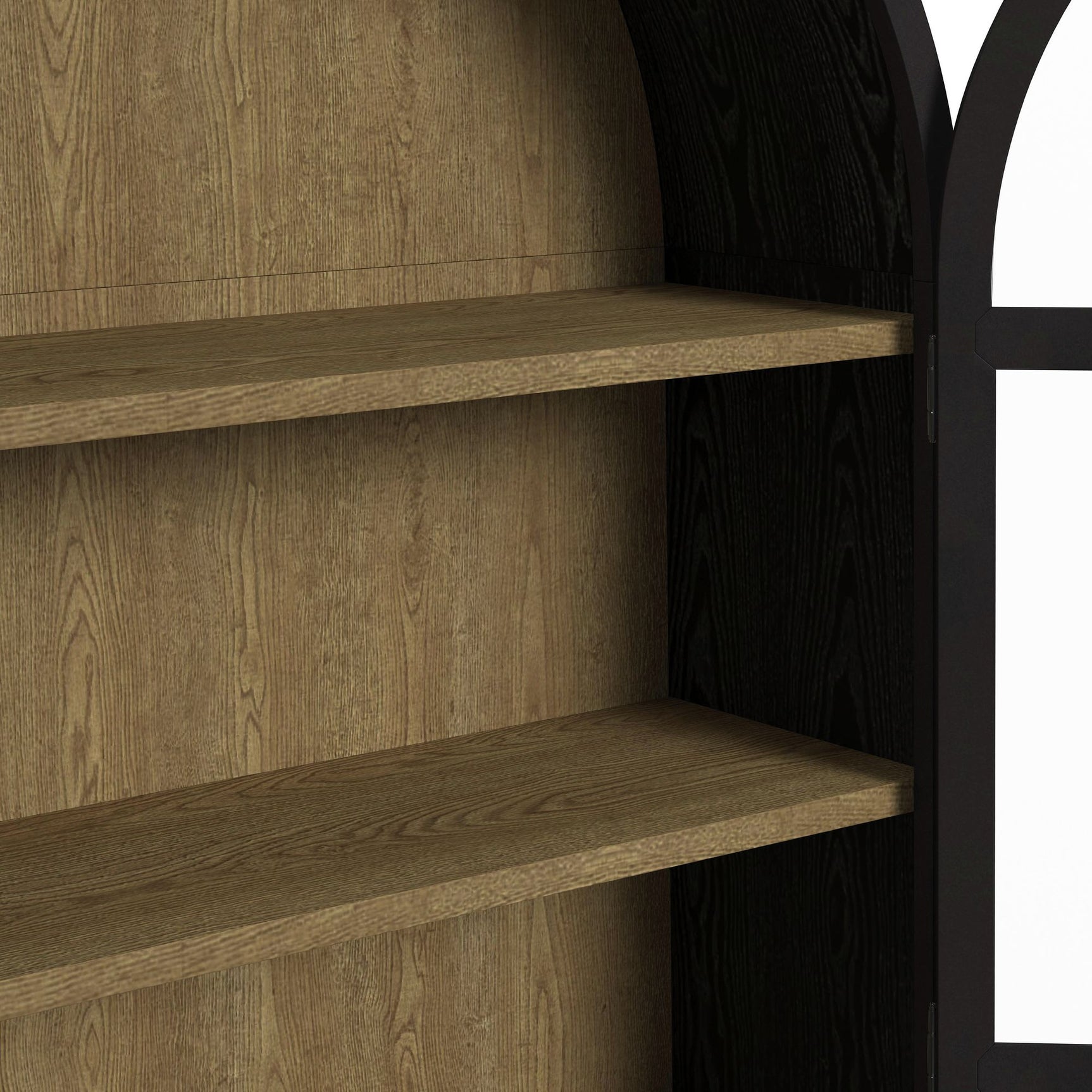 Taurus Bookcase in Flat Black - Tampa Furniture Outlet