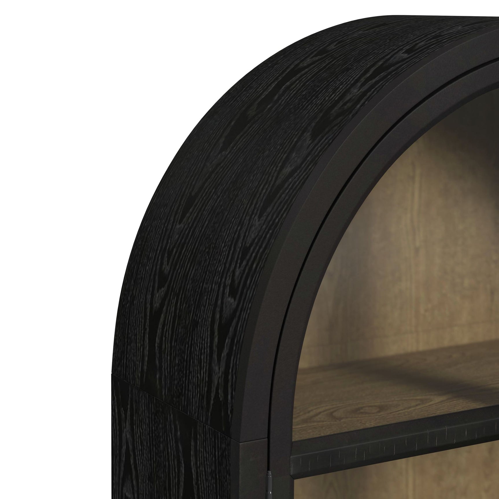 Taurus Bookcase in Flat Black - Tampa Furniture Outlet