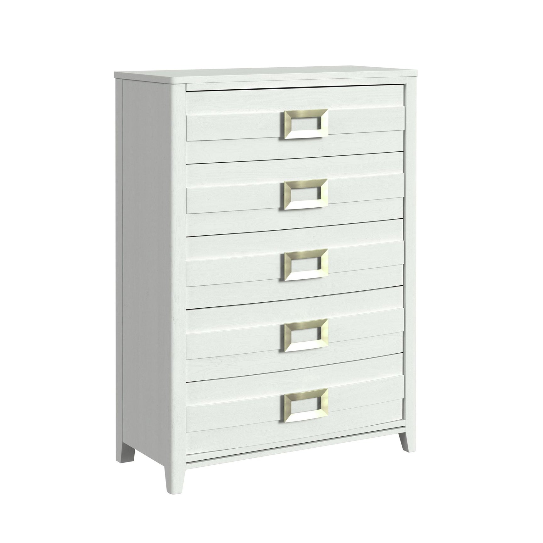 Tobias 5-Drawer Chest in White - Tampa Furniture Outlet