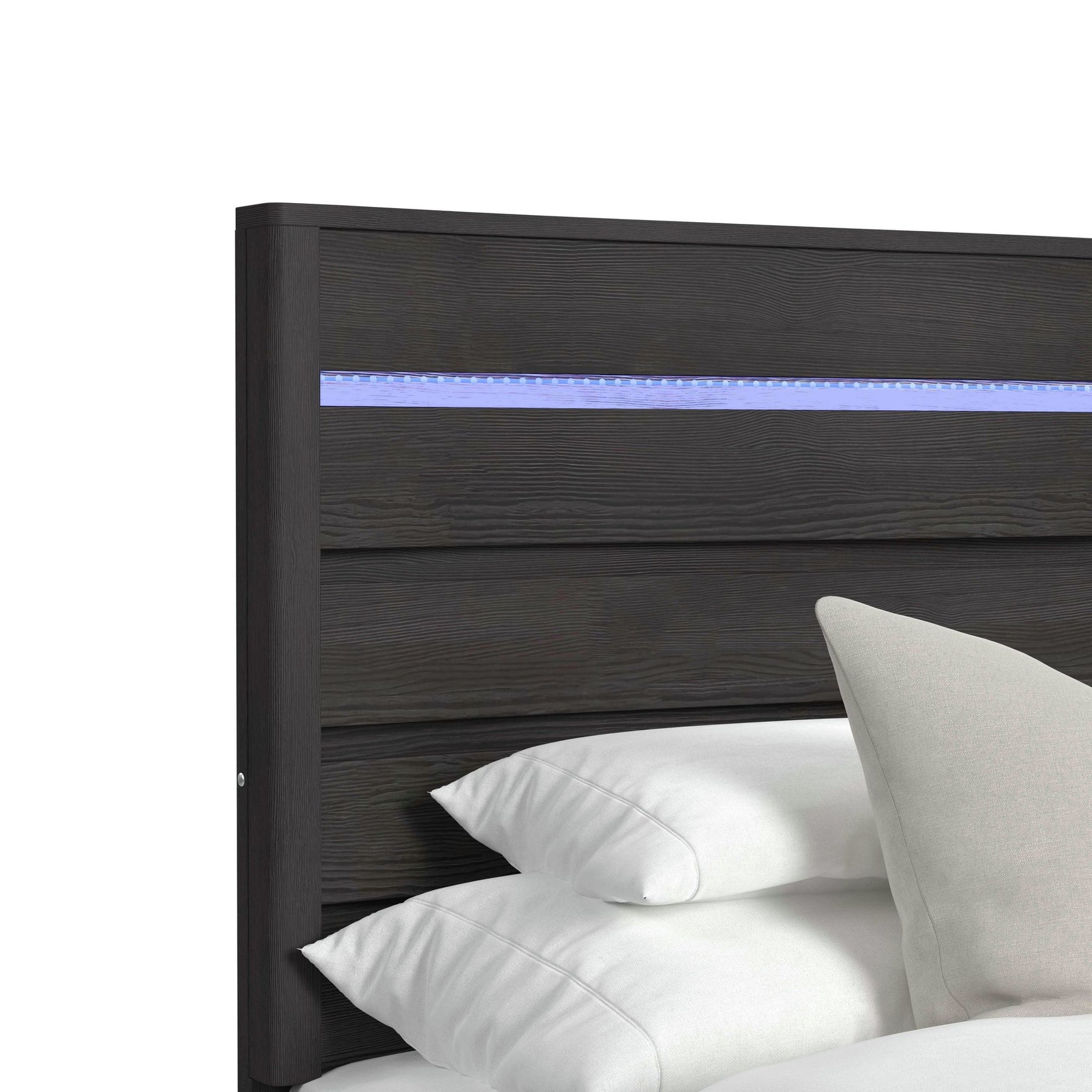 Tobias Twin Bed with LED in Black
