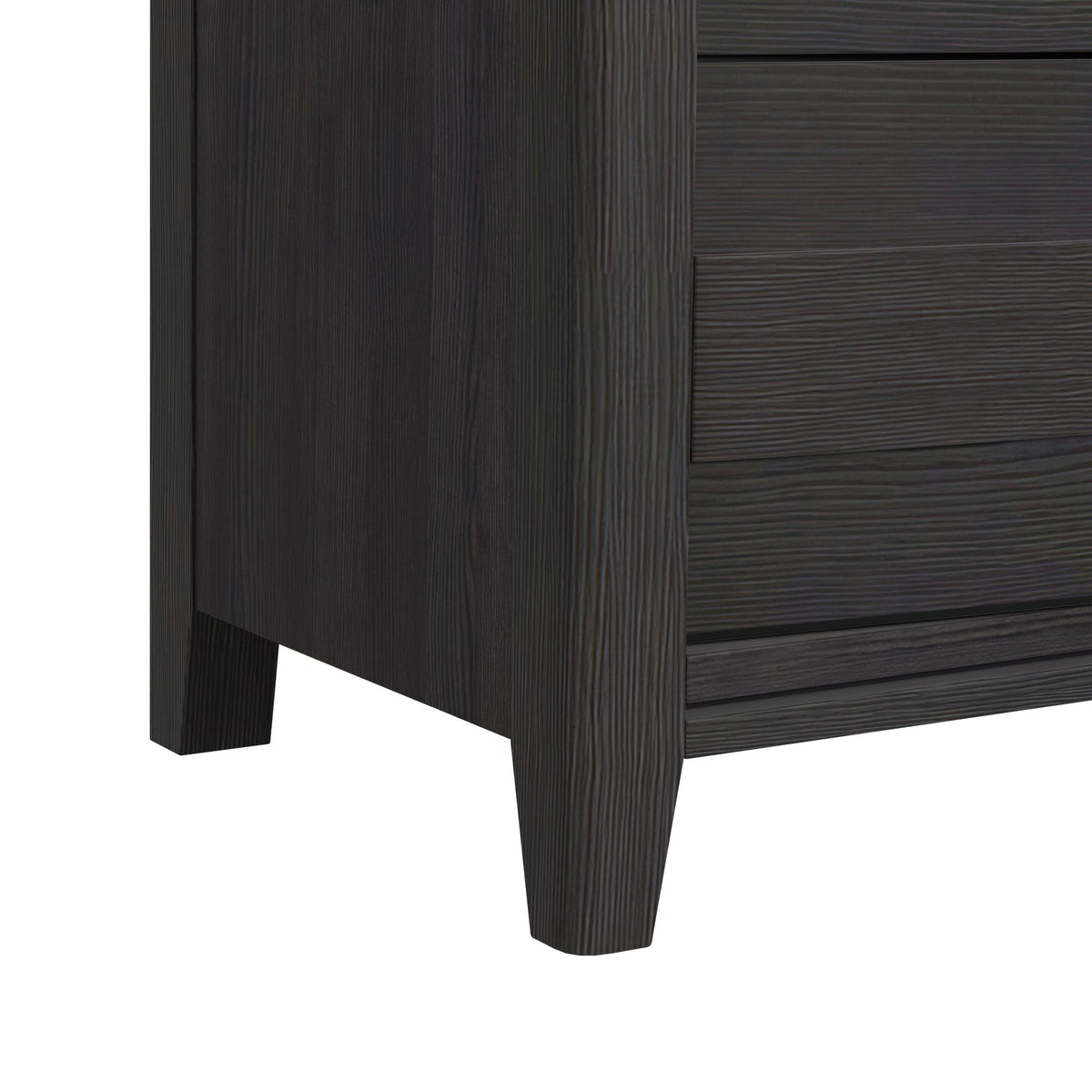 Tobias Dresser and Mirror Set with LED in Black