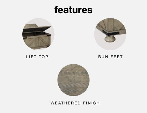 Aldwin Coffee Table With Storage - Tampa Furniture Outlet