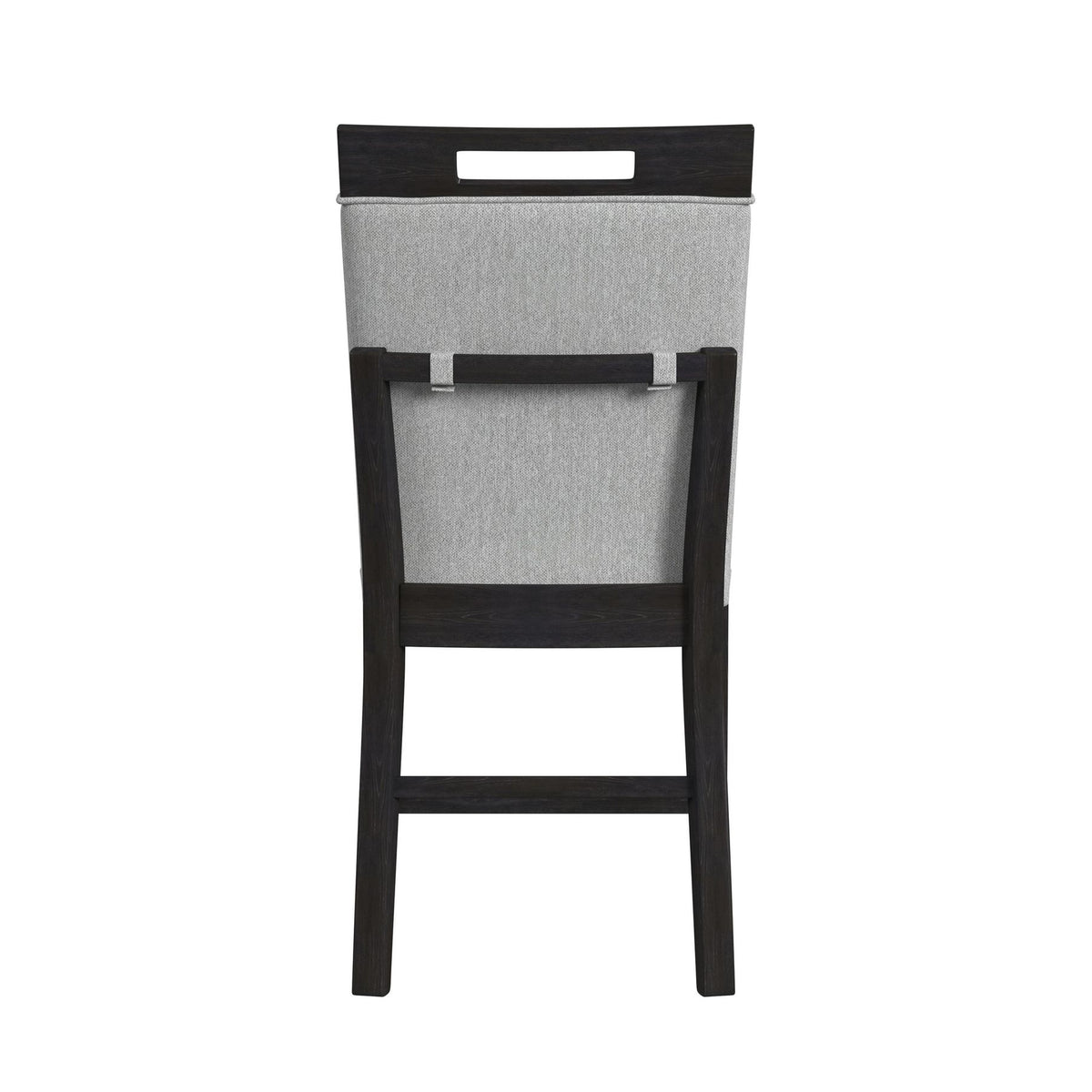 Transcend Counter Side Chair with Light Grey Fabric in Charcoal (2 Per Carton)