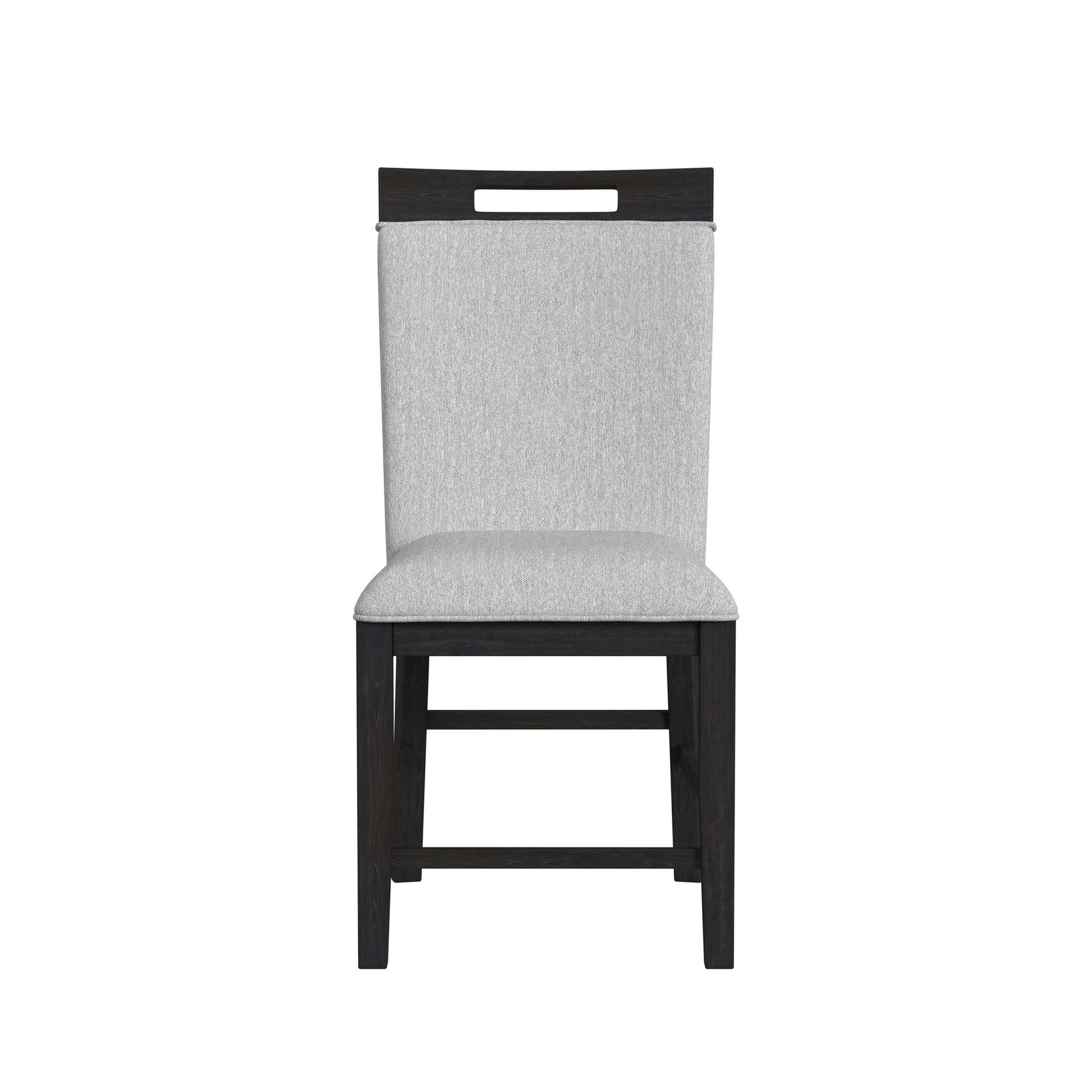 Transcend Counter Side Chair with Light Grey Fabric in Charcoal (2 Per Carton) - Tampa Furniture Outlet