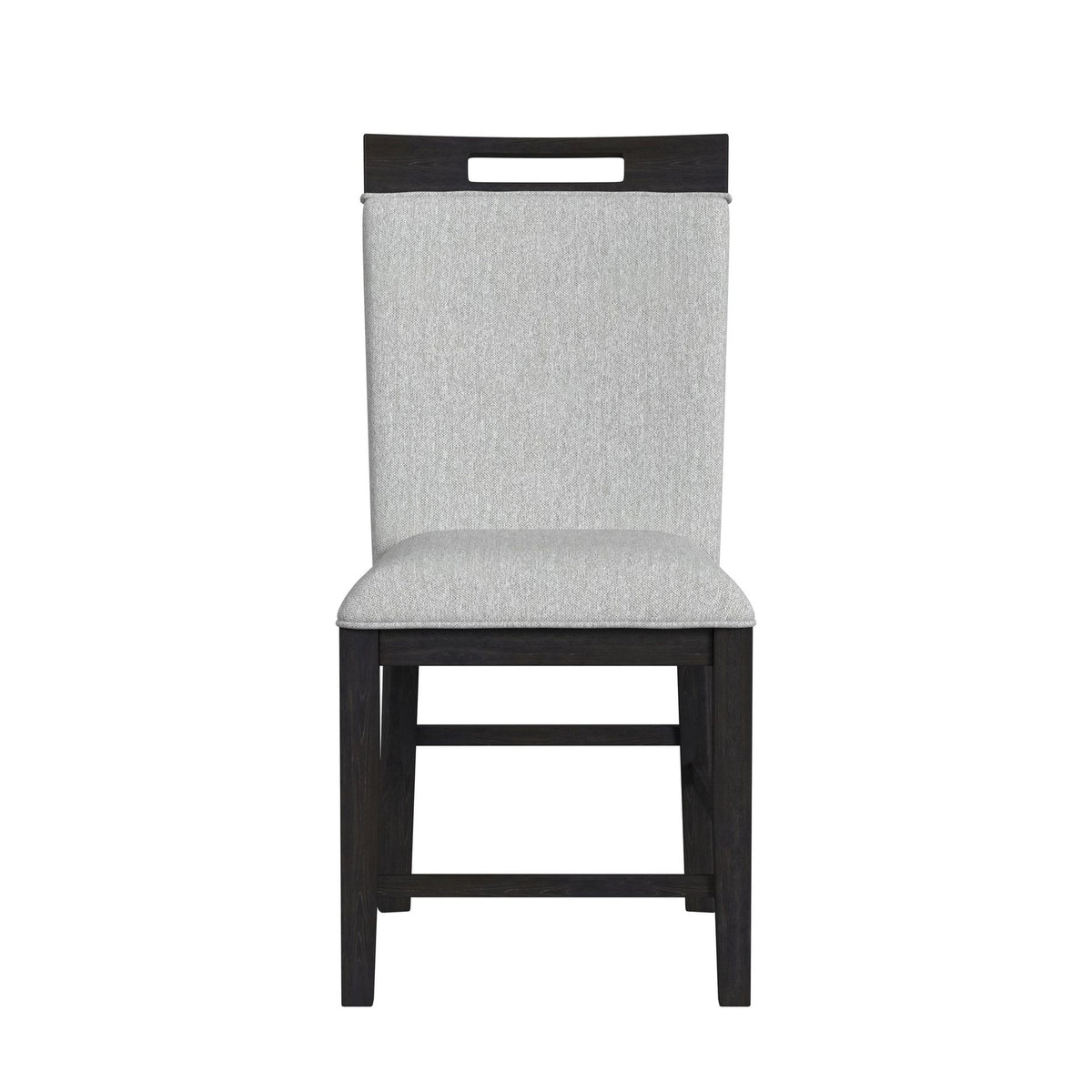 Transcend Counter Side Chair with Light Grey Fabric in Charcoal (2 Per Carton)