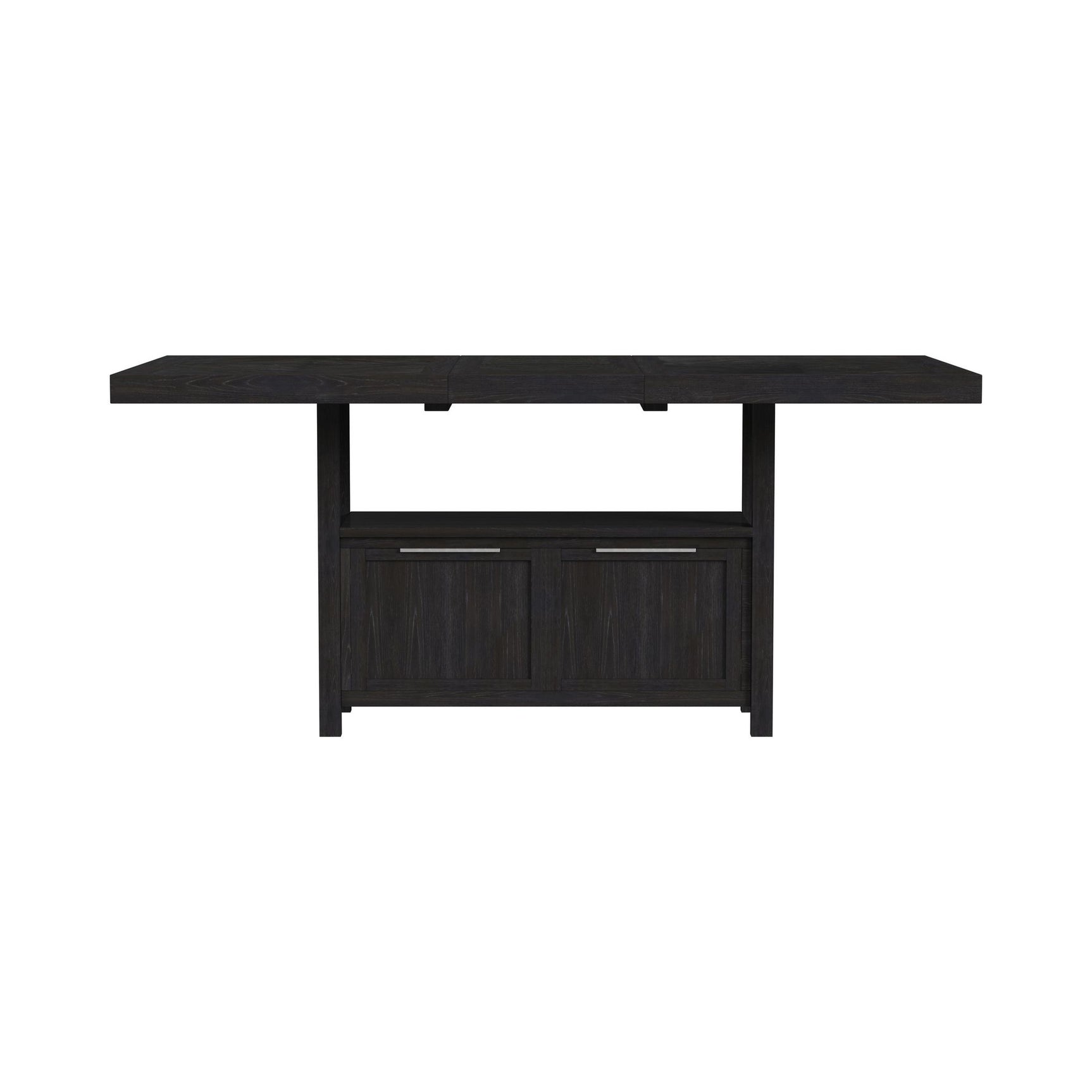 Transcend Counter Table with 20" Leaf in Charcoal