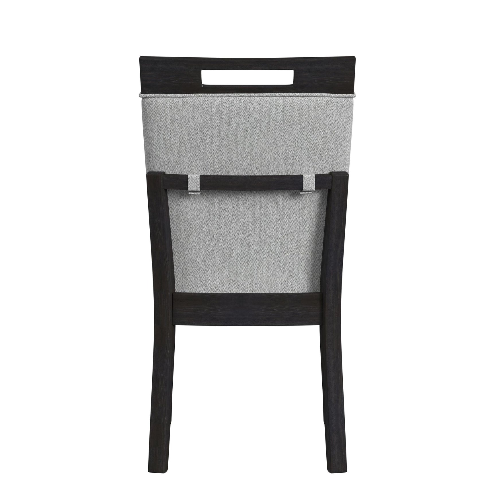 Transcend Dining Side Chair with Light Grey Fabric in Charcoal (2 Per Carton) - Tampa Furniture Outlet