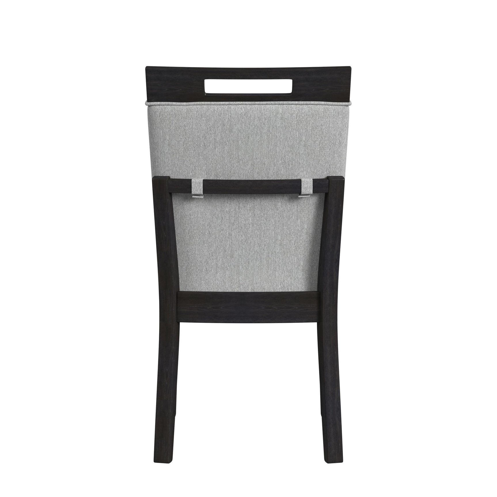 Transcend Dining Side Chair with Light Grey Fabric in Charcoal (2 Per Carton)